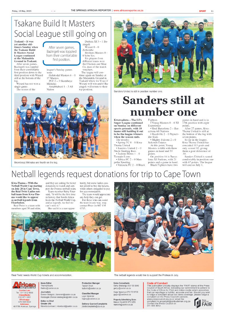 African Reporter 19 May 2023 page 11