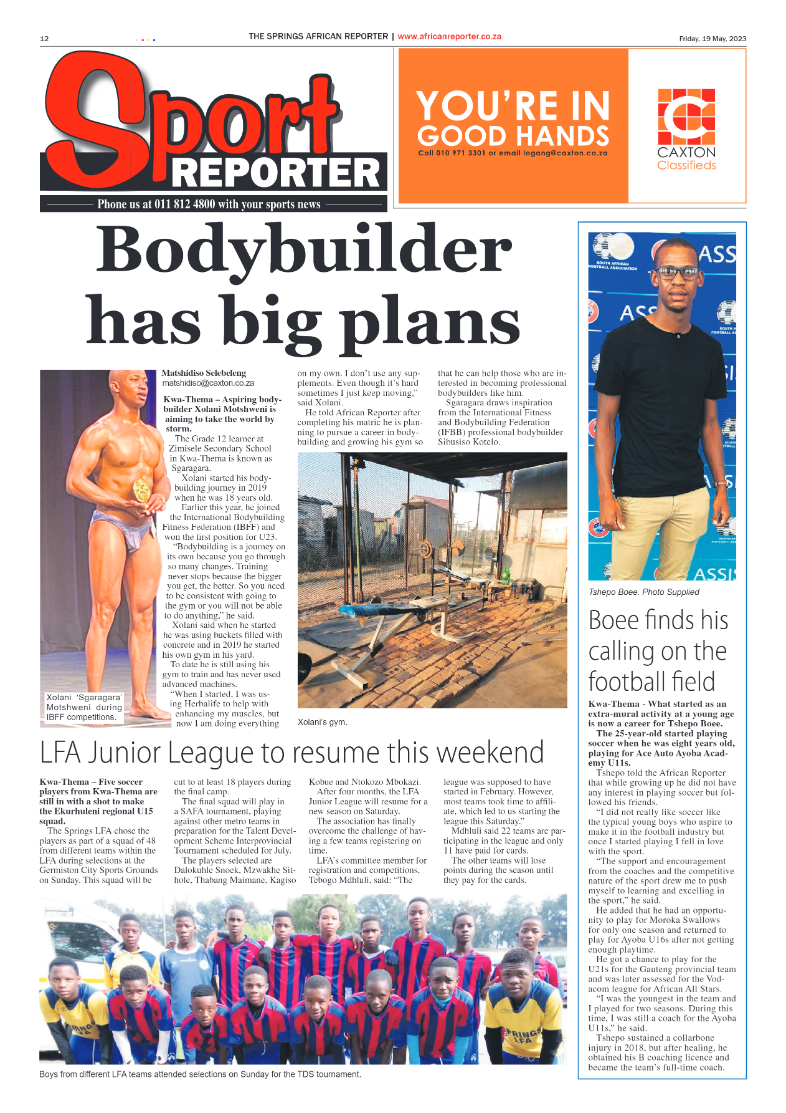 African Reporter 19 May 2023 page 12