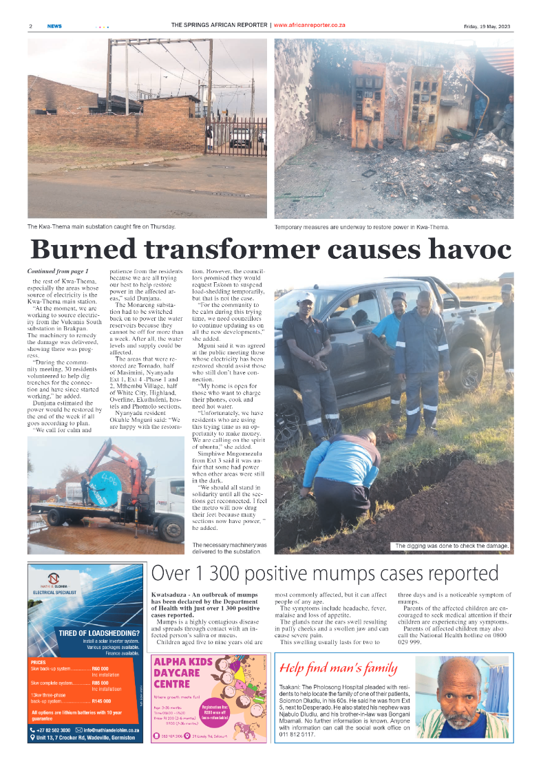 African Reporter 19 May 2023 page 2