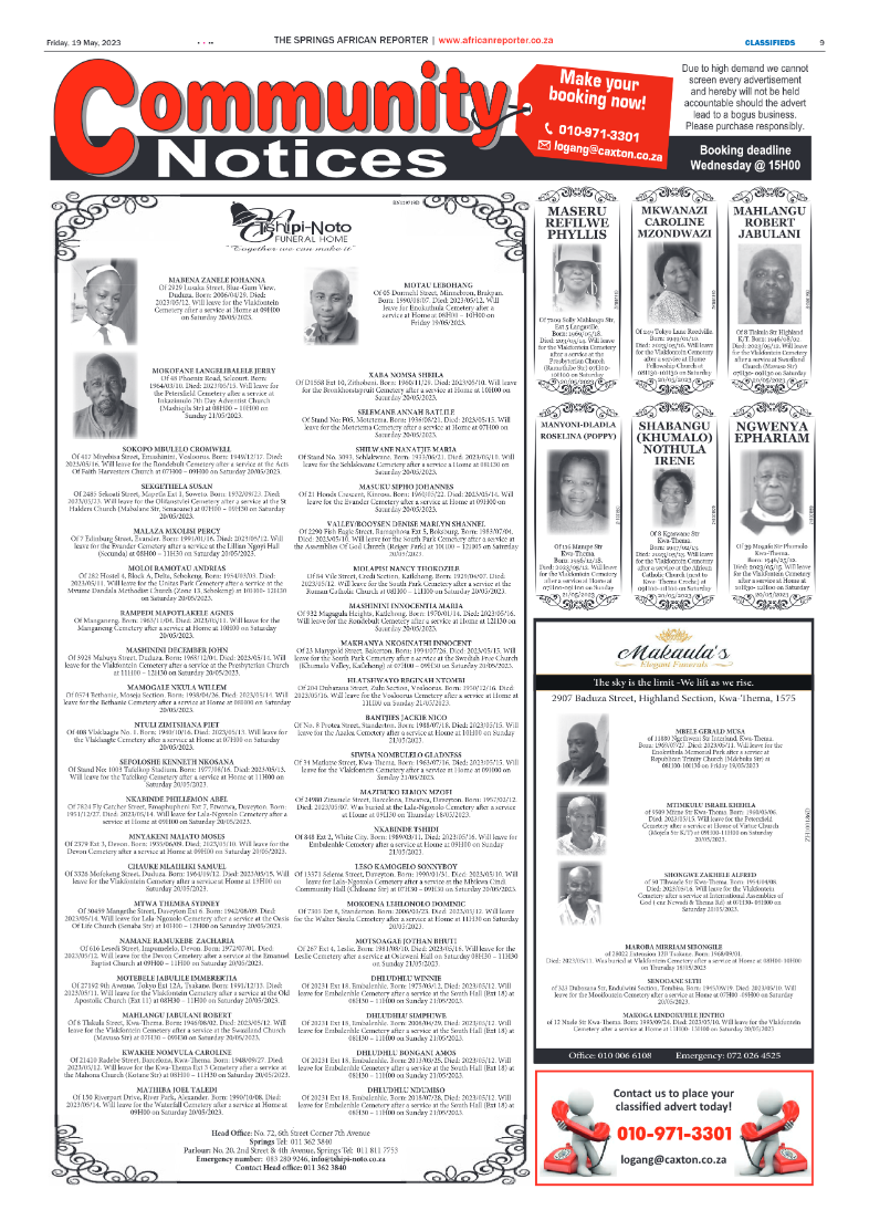 African Reporter 19 May 2023 page 9