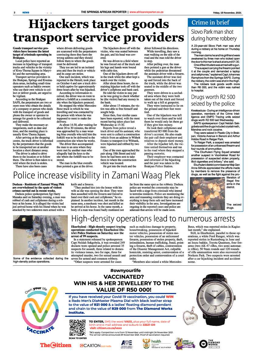 African Reporter 19 November 2021 page 2