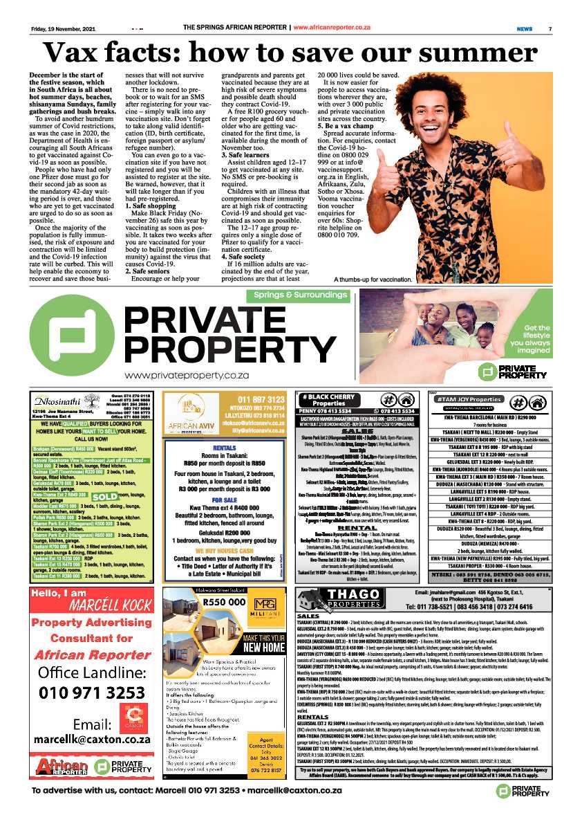 African Reporter 19 November 2021 page 7