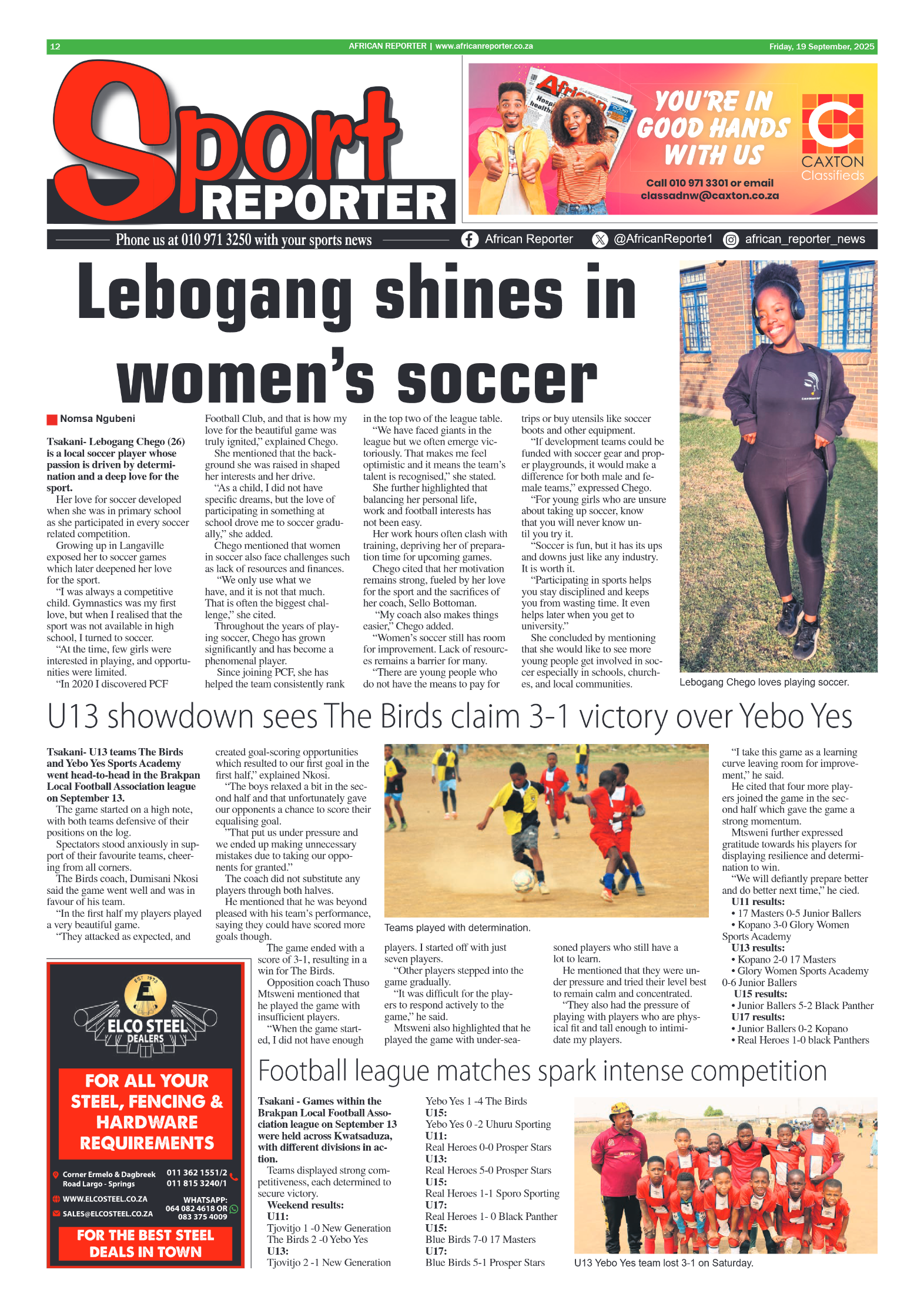 African Reporter 19 September 2025 page 12