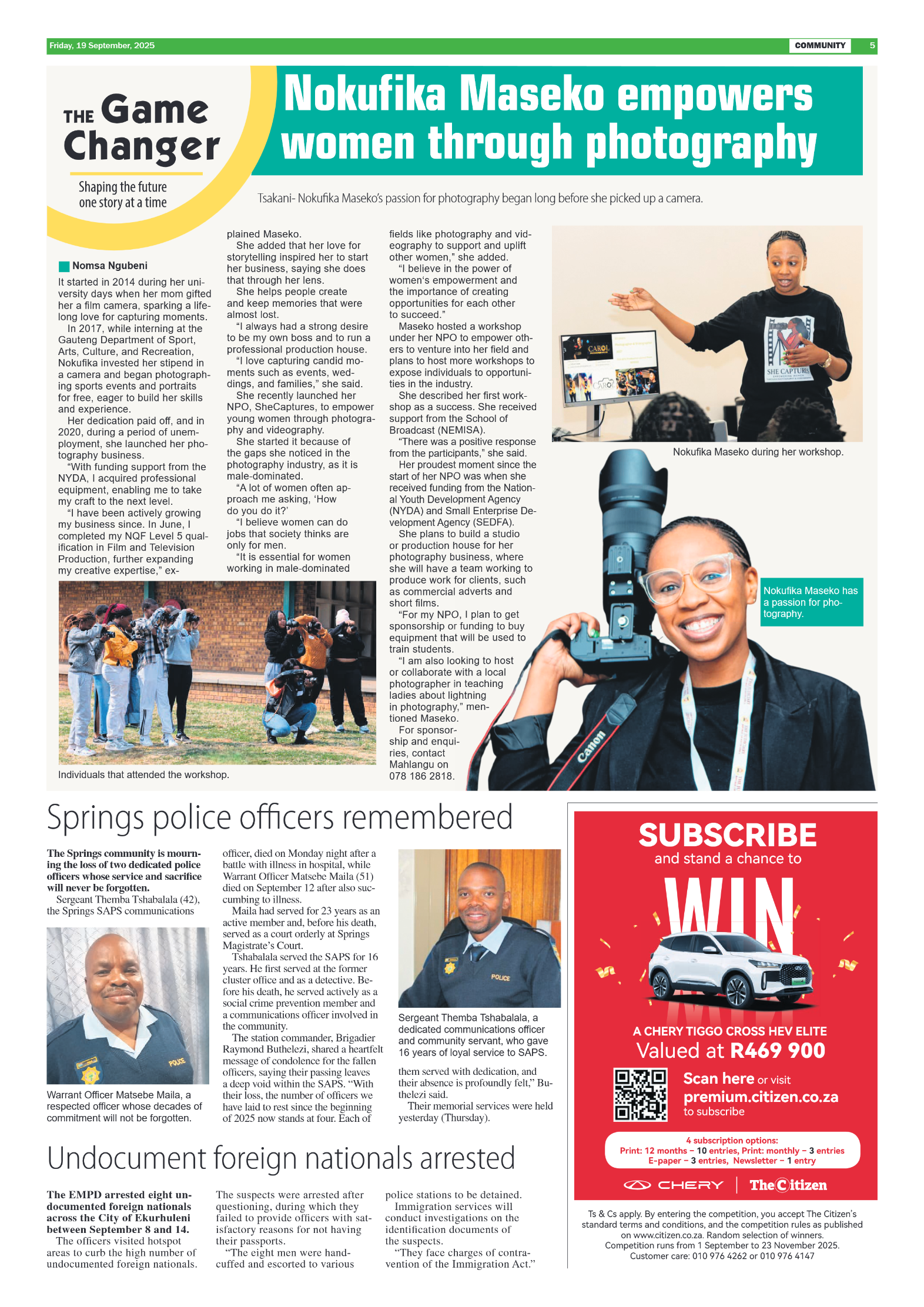 African Reporter 19 September 2025 page 5