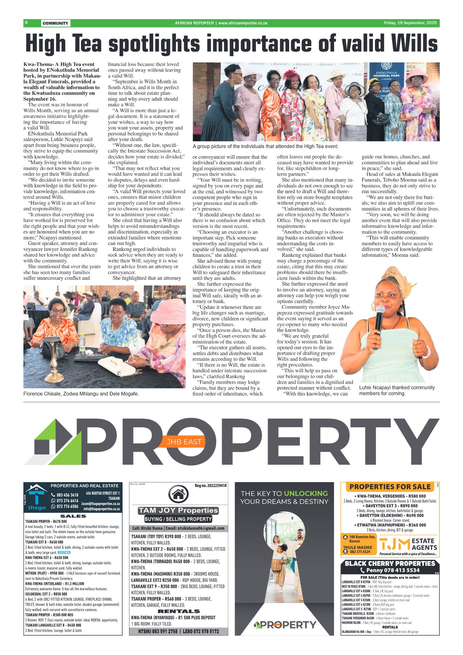 African Reporter 19 September 2025 page 8