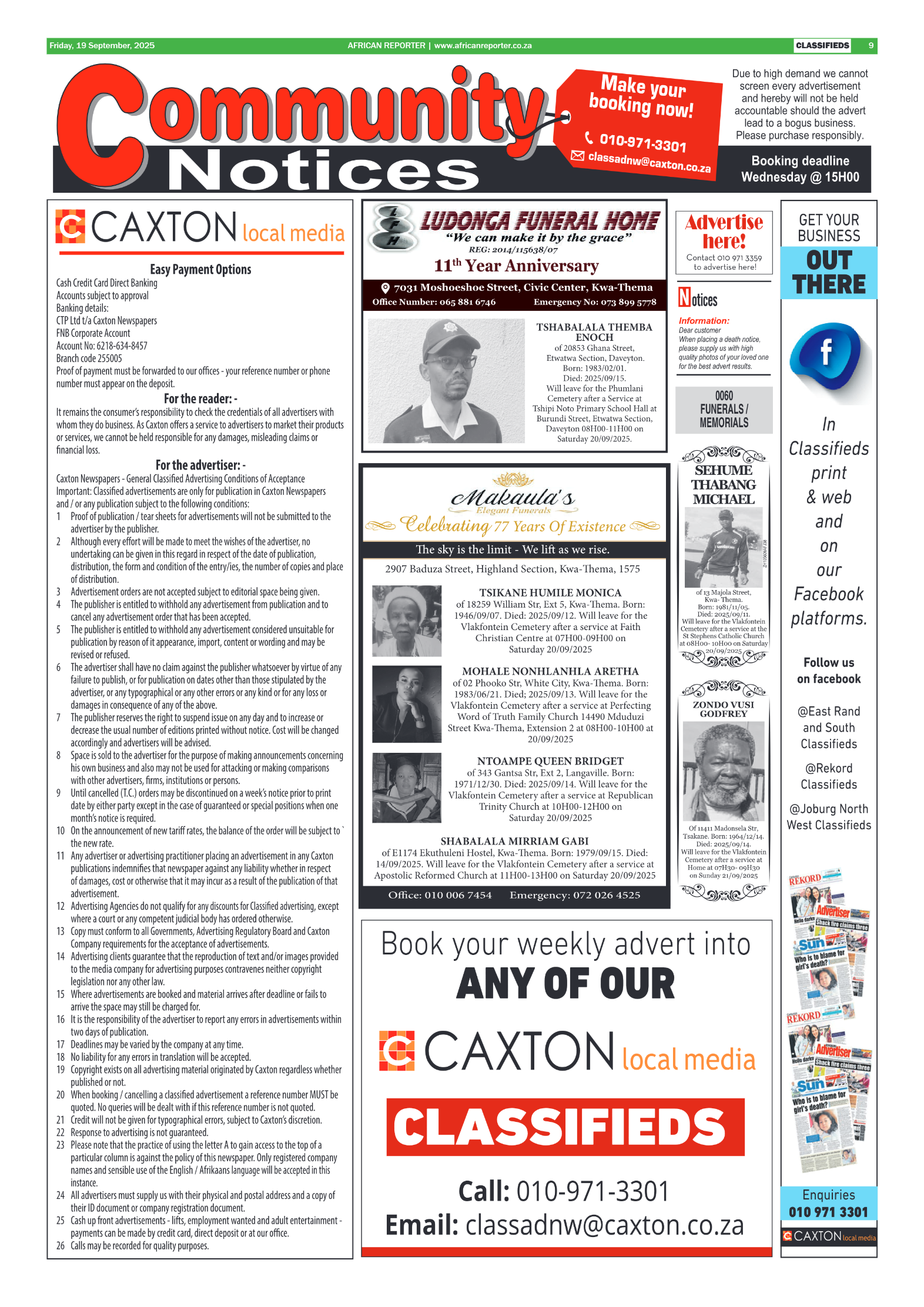 African Reporter 19 September 2025 page 9