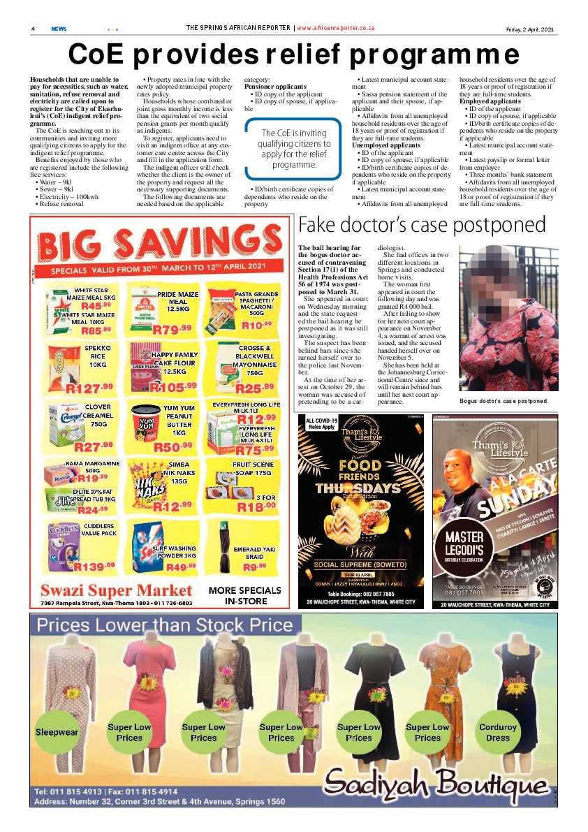 African Reporter 1 April 2021 page 4