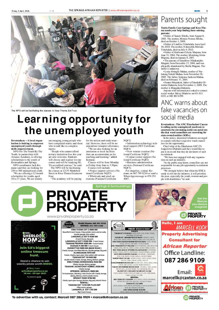 African Reporter 1 April 2021 page 5