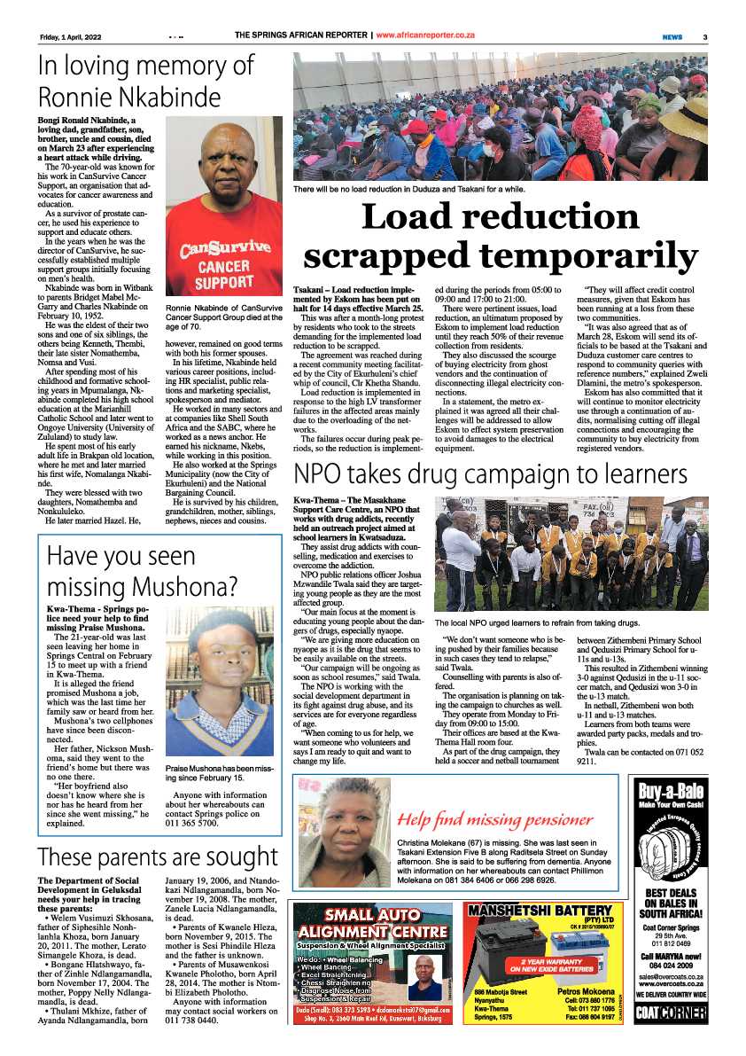 African Reporter 1 April 2022 page 3