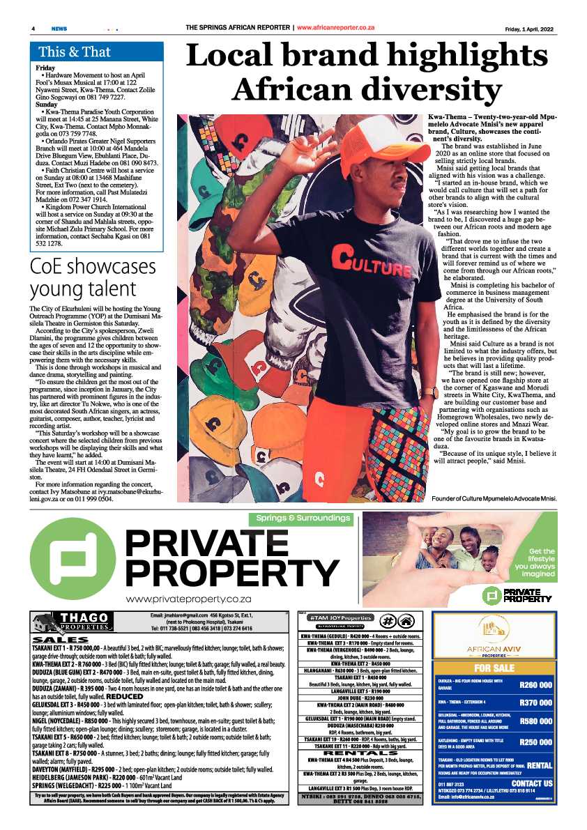 African Reporter 1 April 2022 page 4