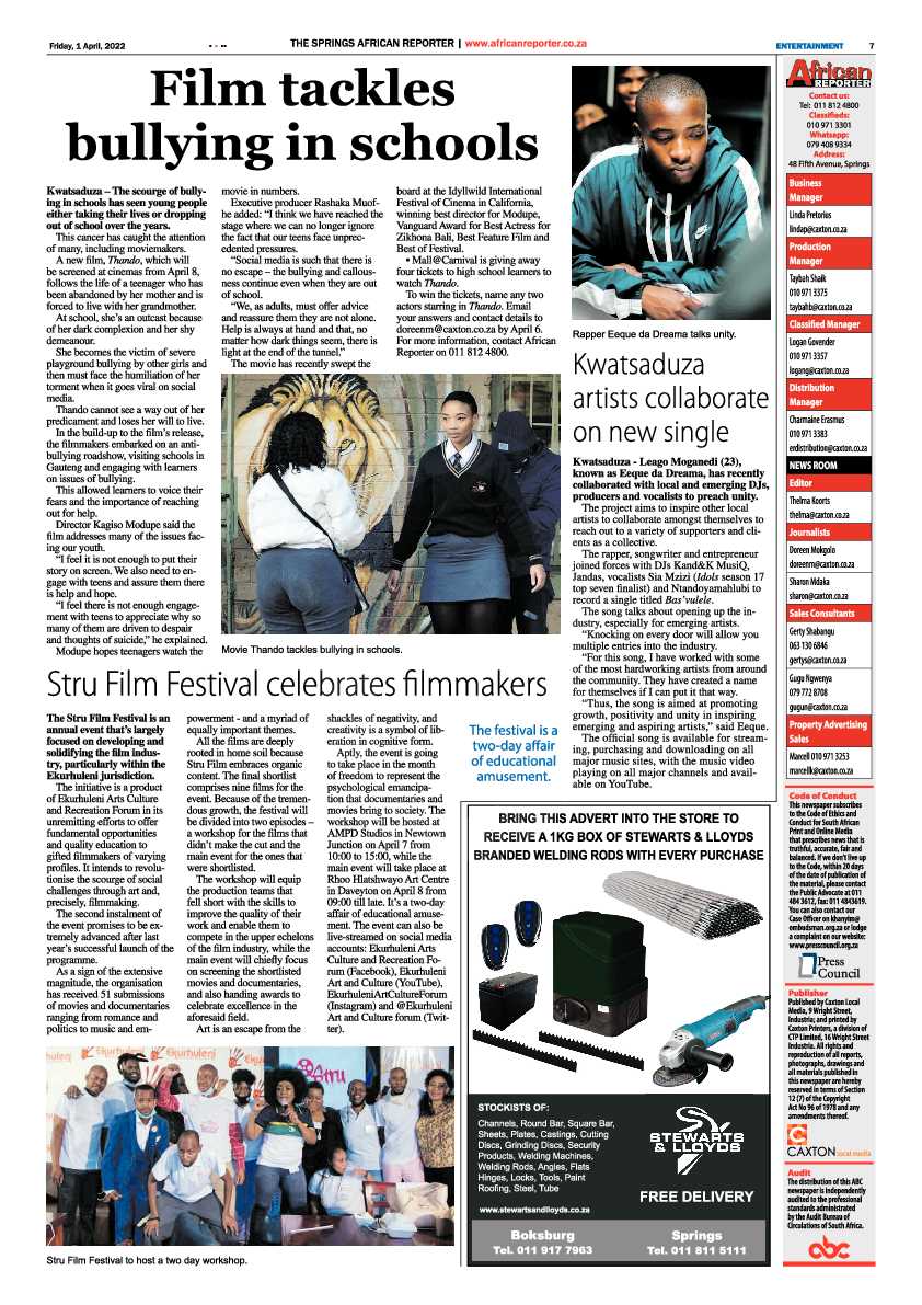 African Reporter 1 April 2022 page 7
