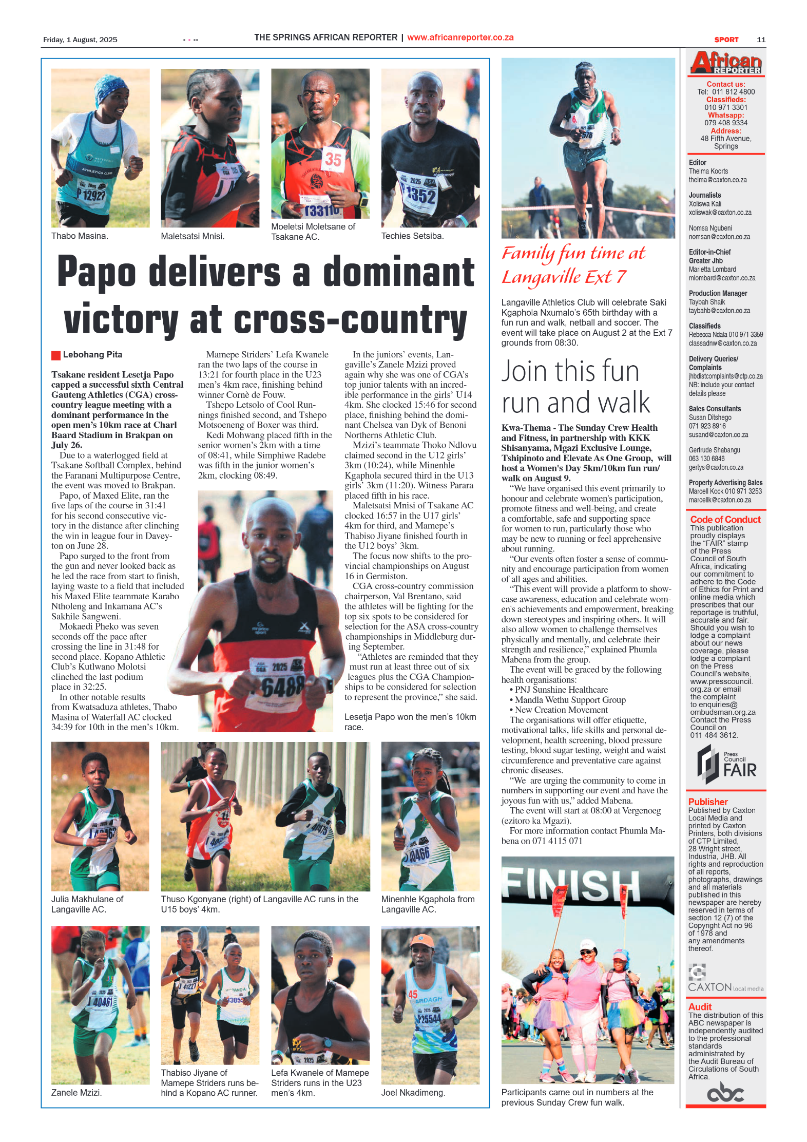 African Reporter 1 August 2025 page 11