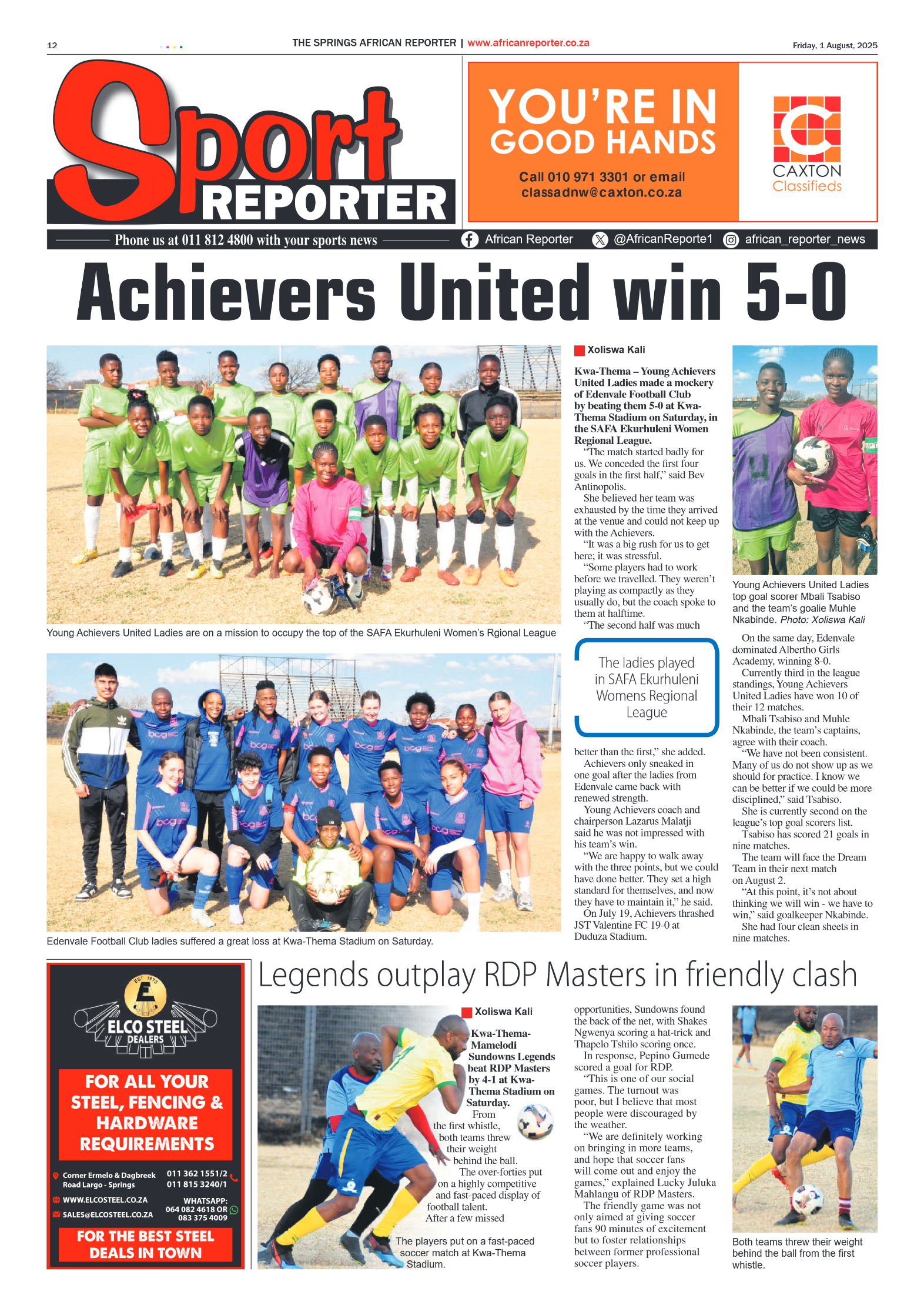 African Reporter 1 August 2025 page 12