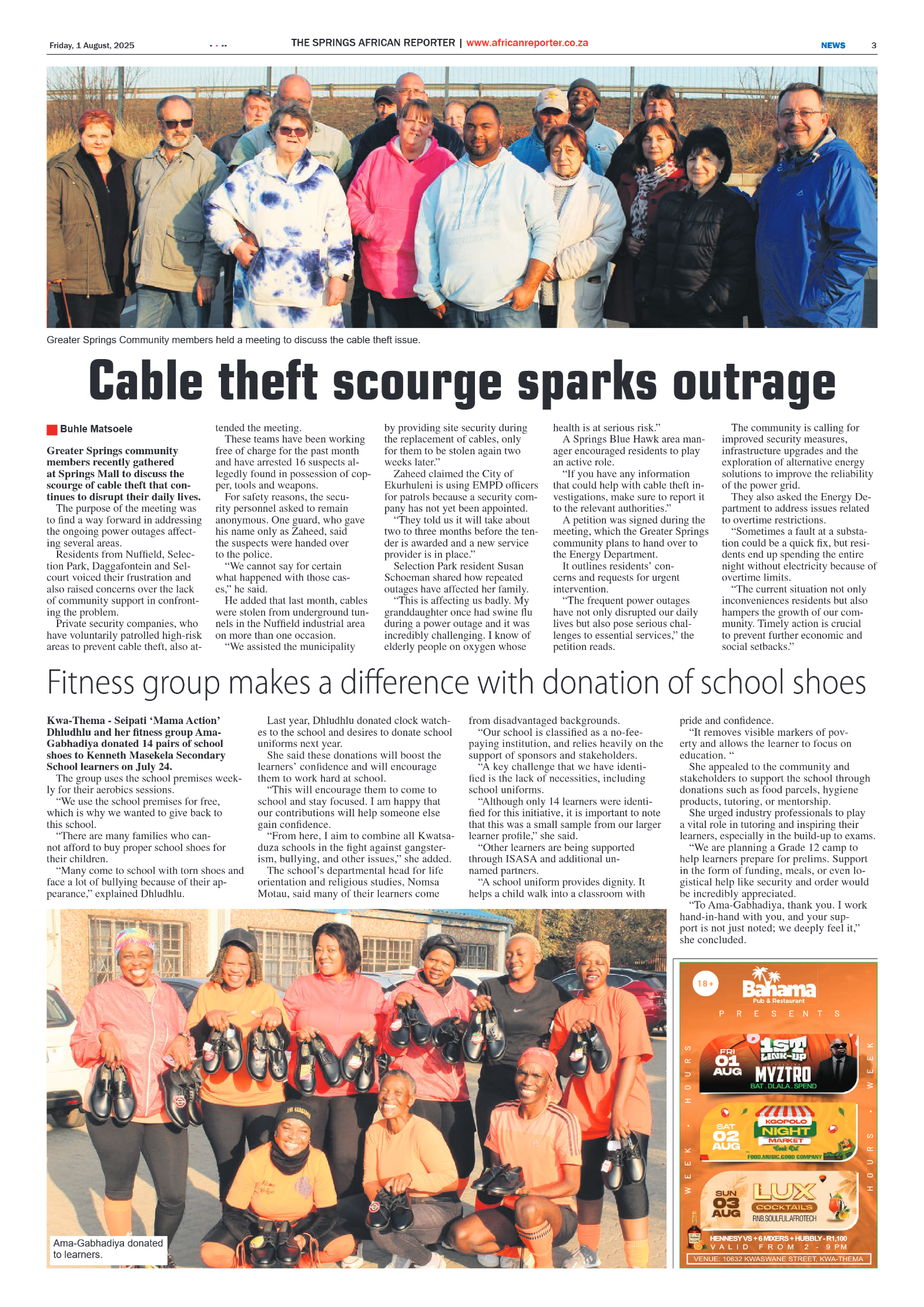 African Reporter 1 August 2025 page 3