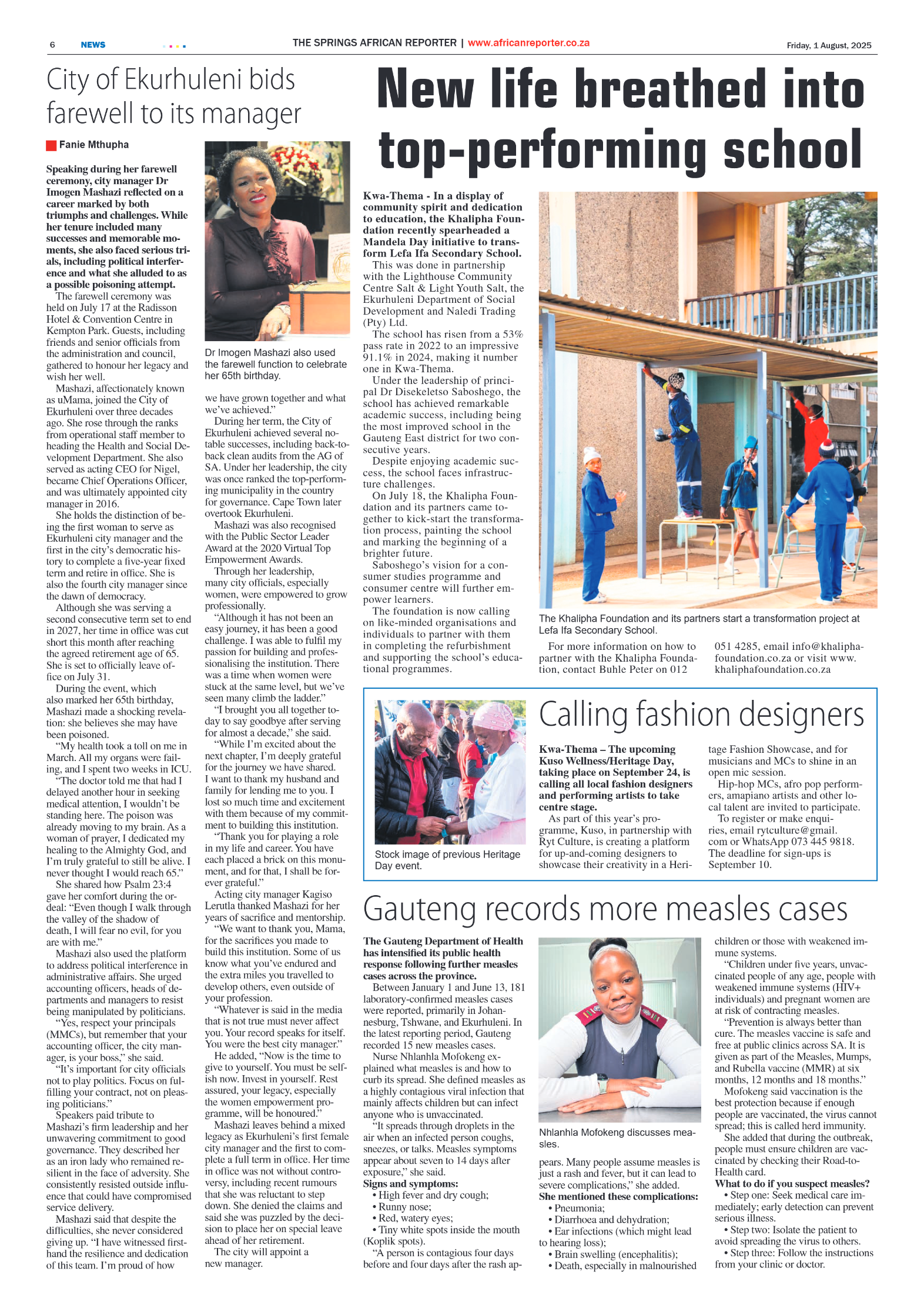 African Reporter 1 August 2025 page 6