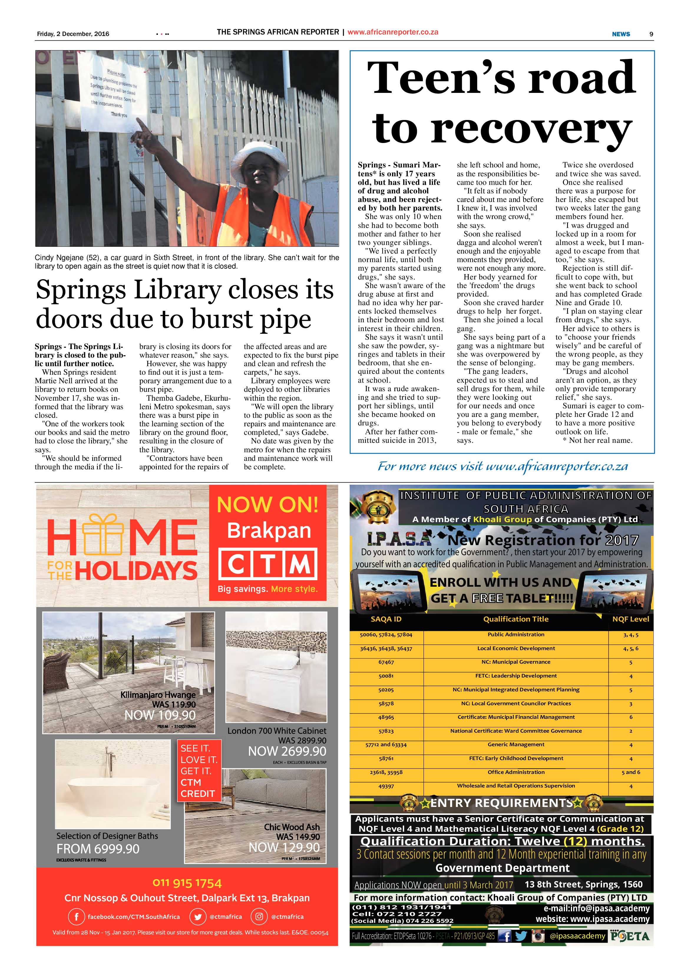 African Reporter 2 Dec 2016 page 9