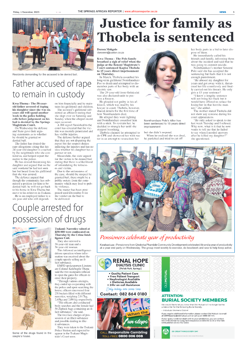 African Reporter 1 December 2023 page 3