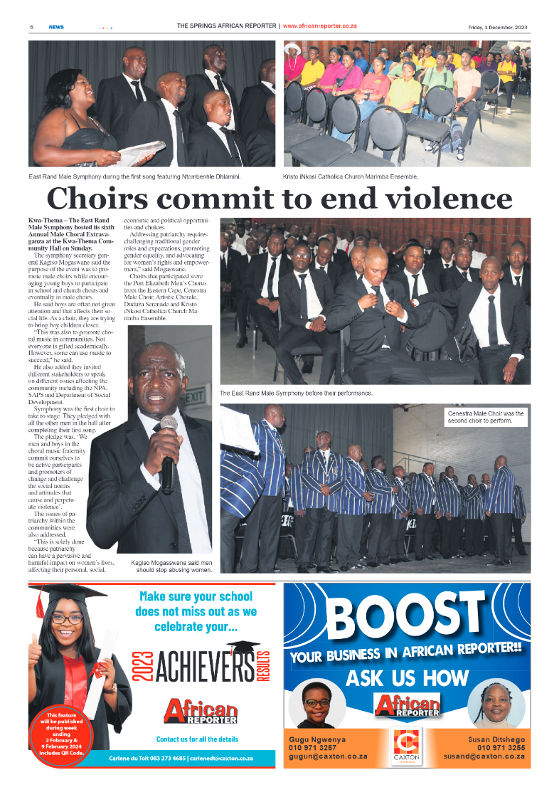 African Reporter 1 December 2023 page 6