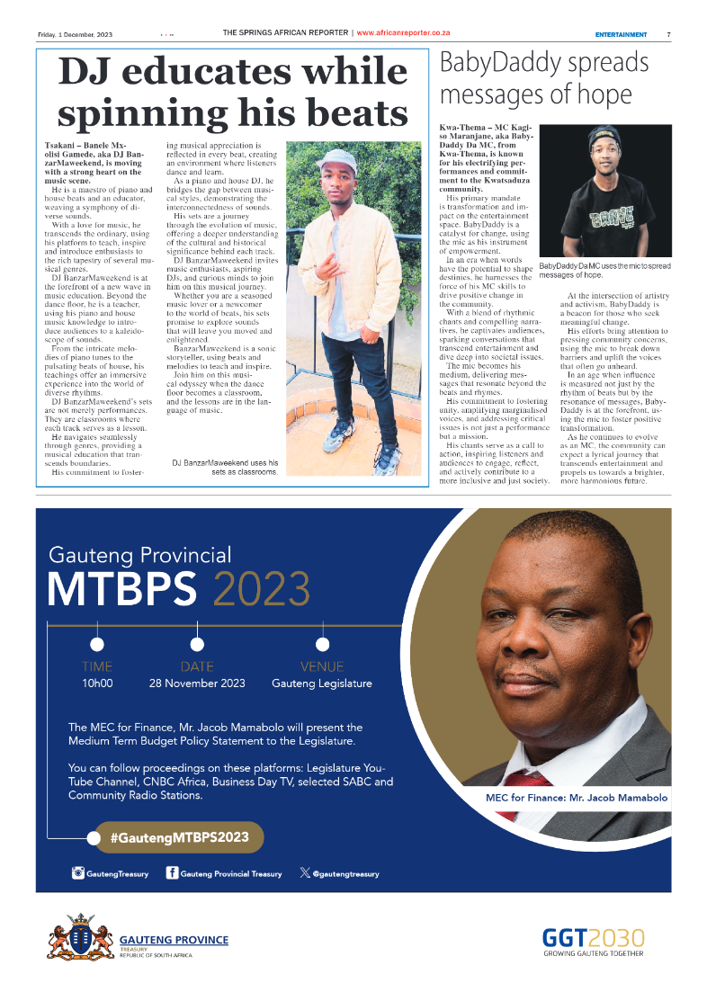African Reporter 1 December 2023 page 7