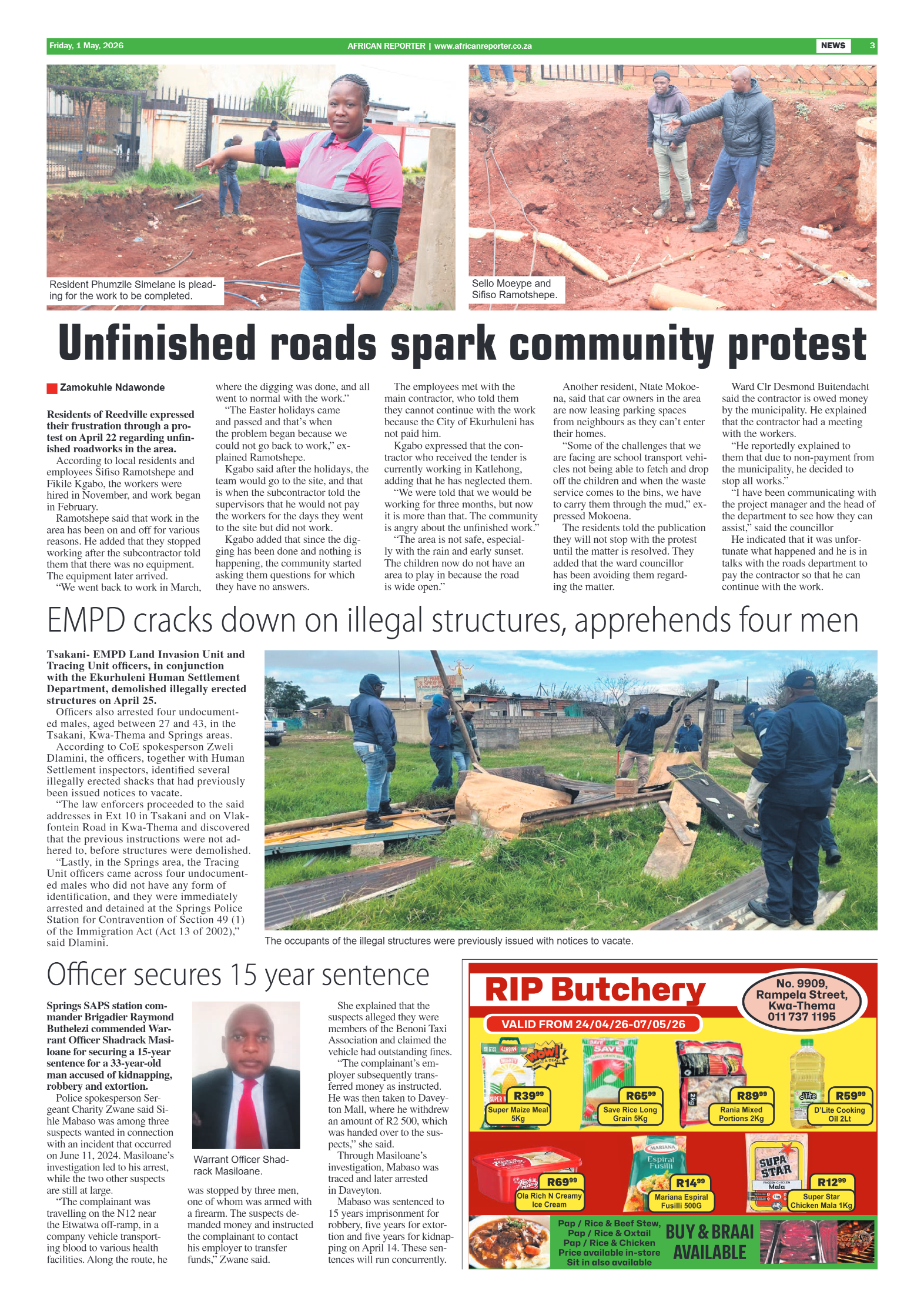 African Reporter 1 May 2026 page 3