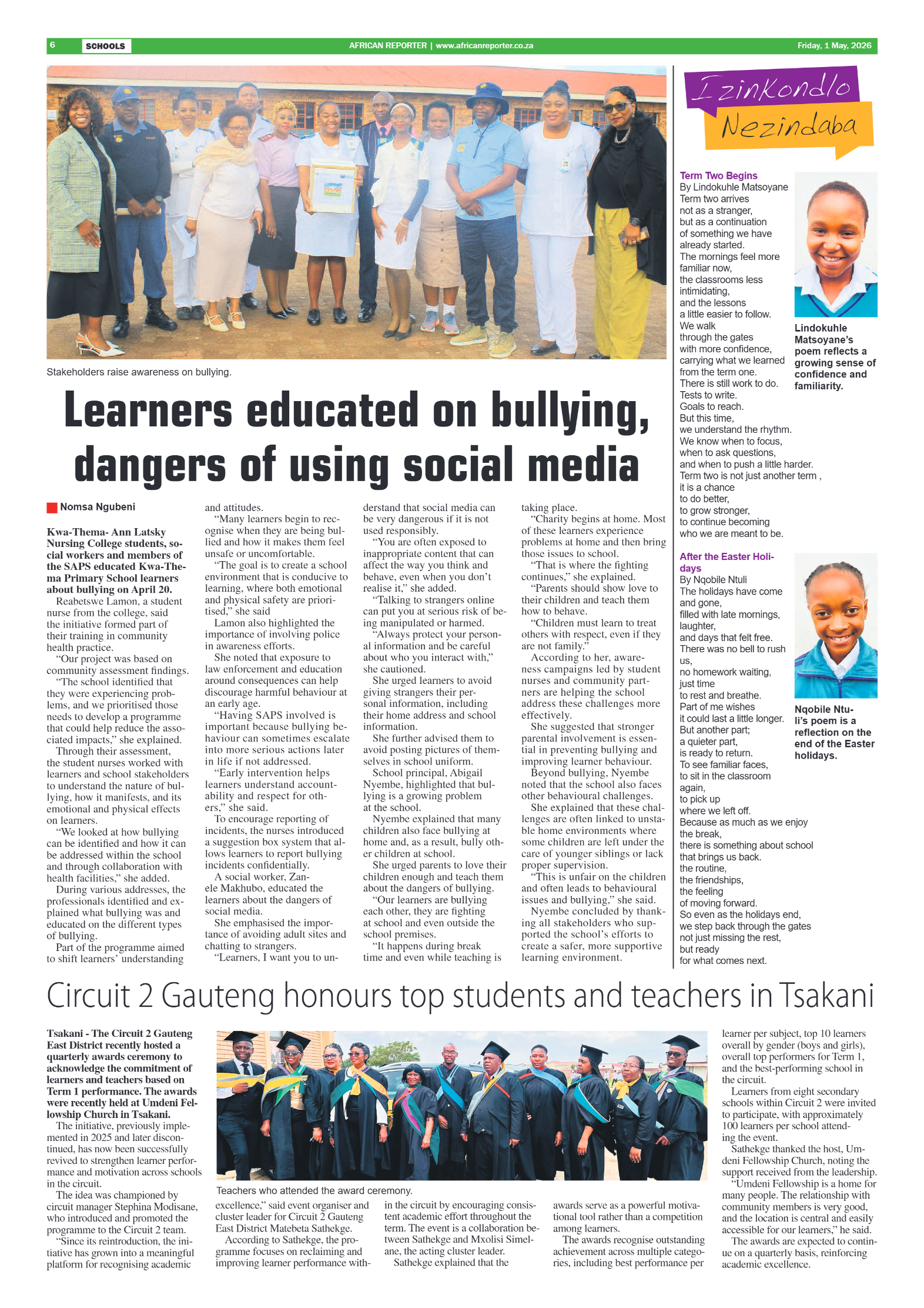 African Reporter 1 May 2026 page 6