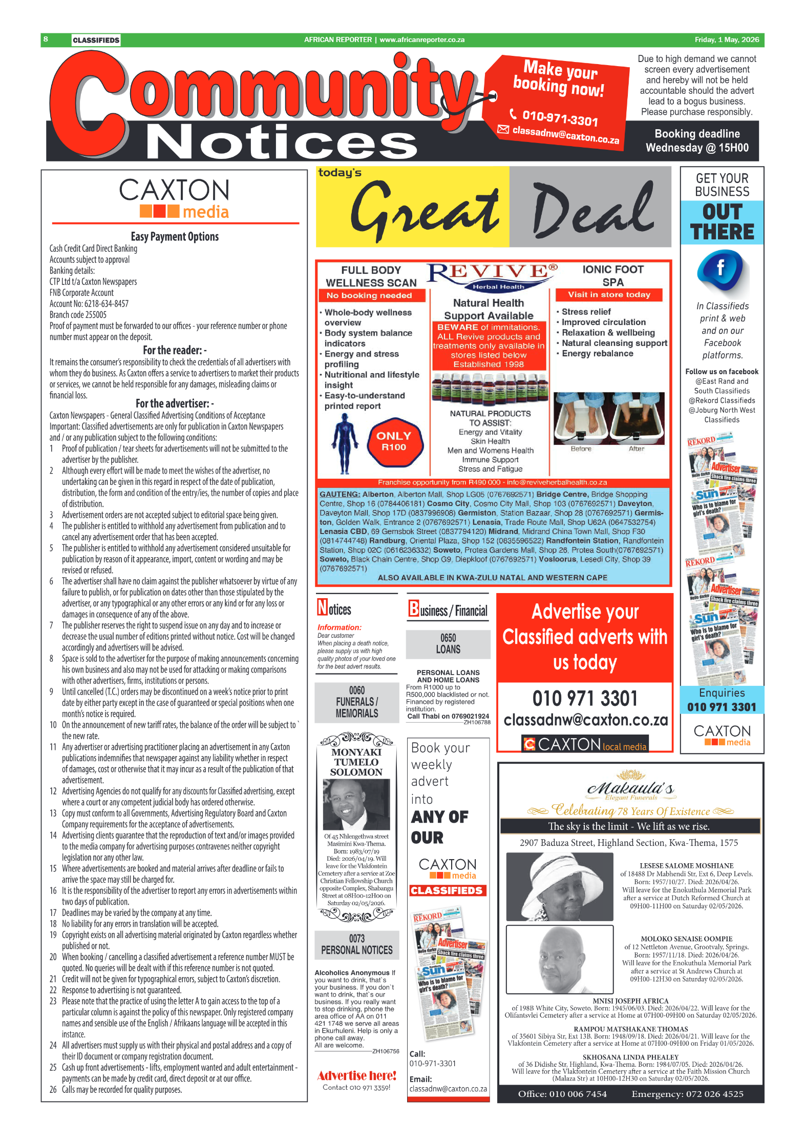 African Reporter 1 May 2026 page 8