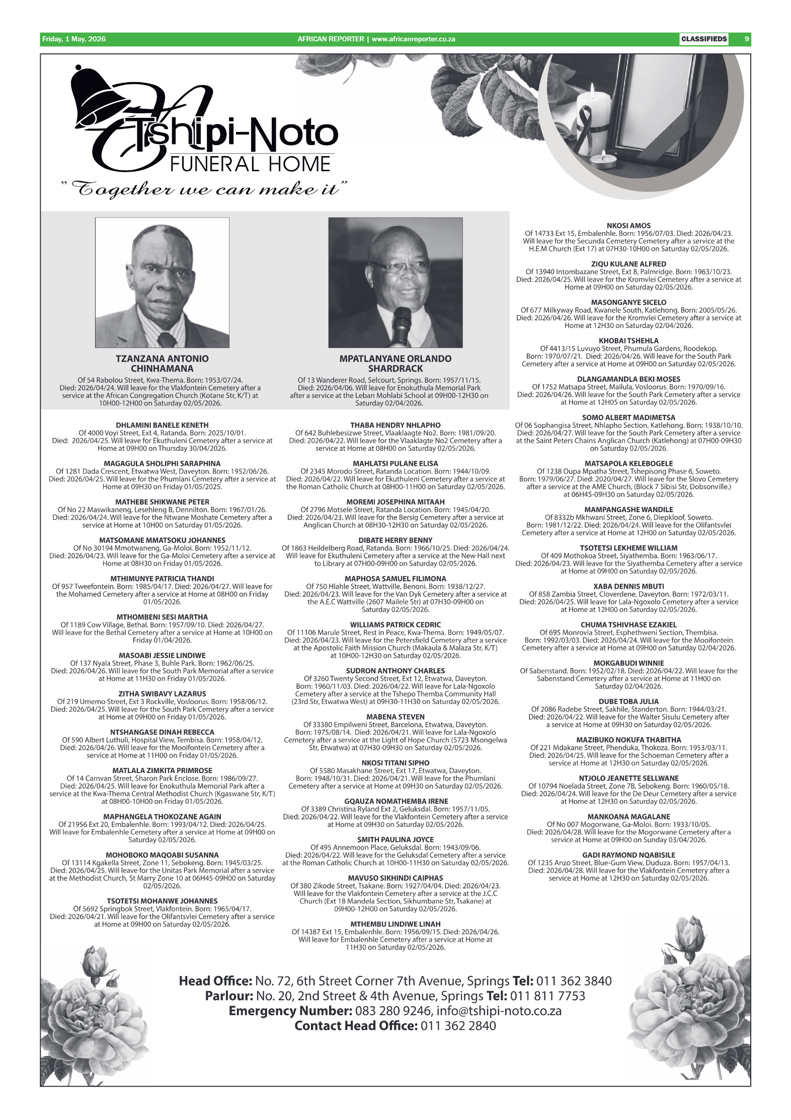 African Reporter 1 May 2026 page 9
