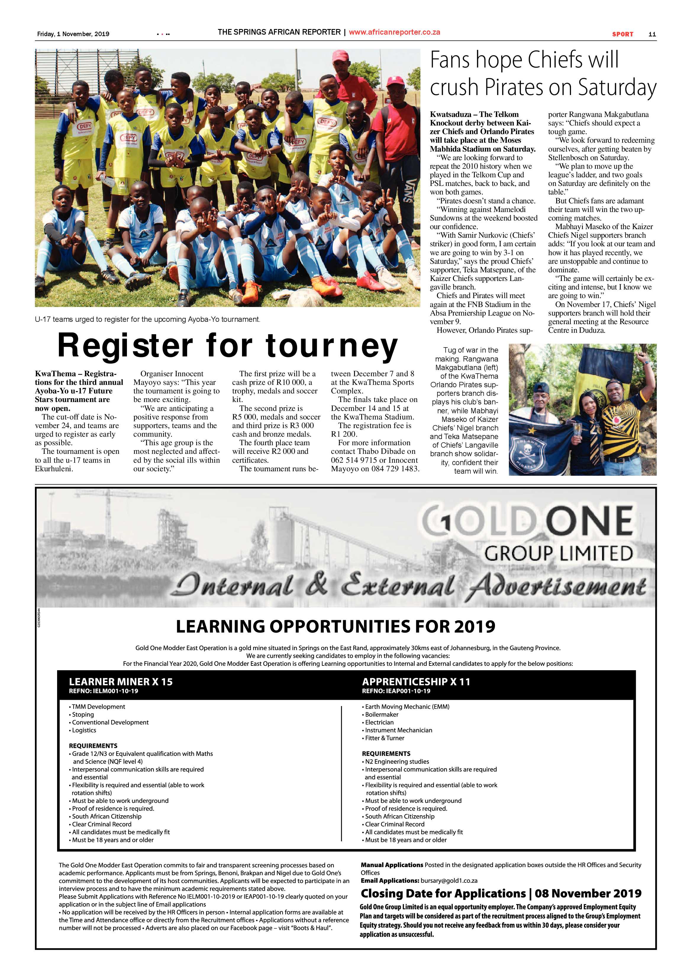African Reporter 1 November 2019 page 11