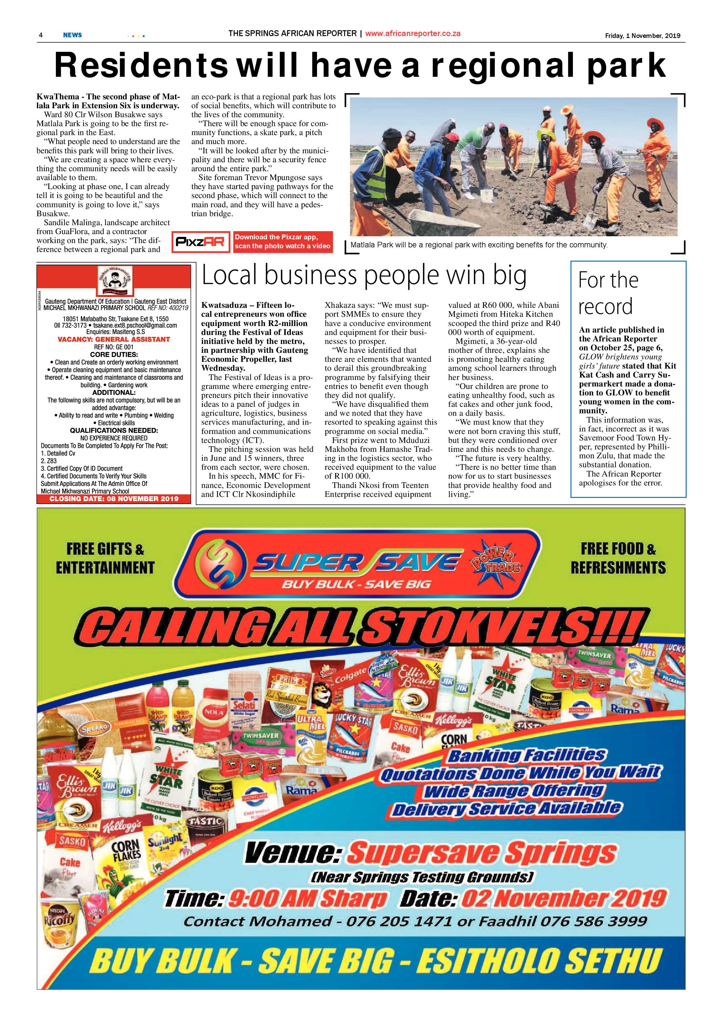 African Reporter 1 November 2019 page 4