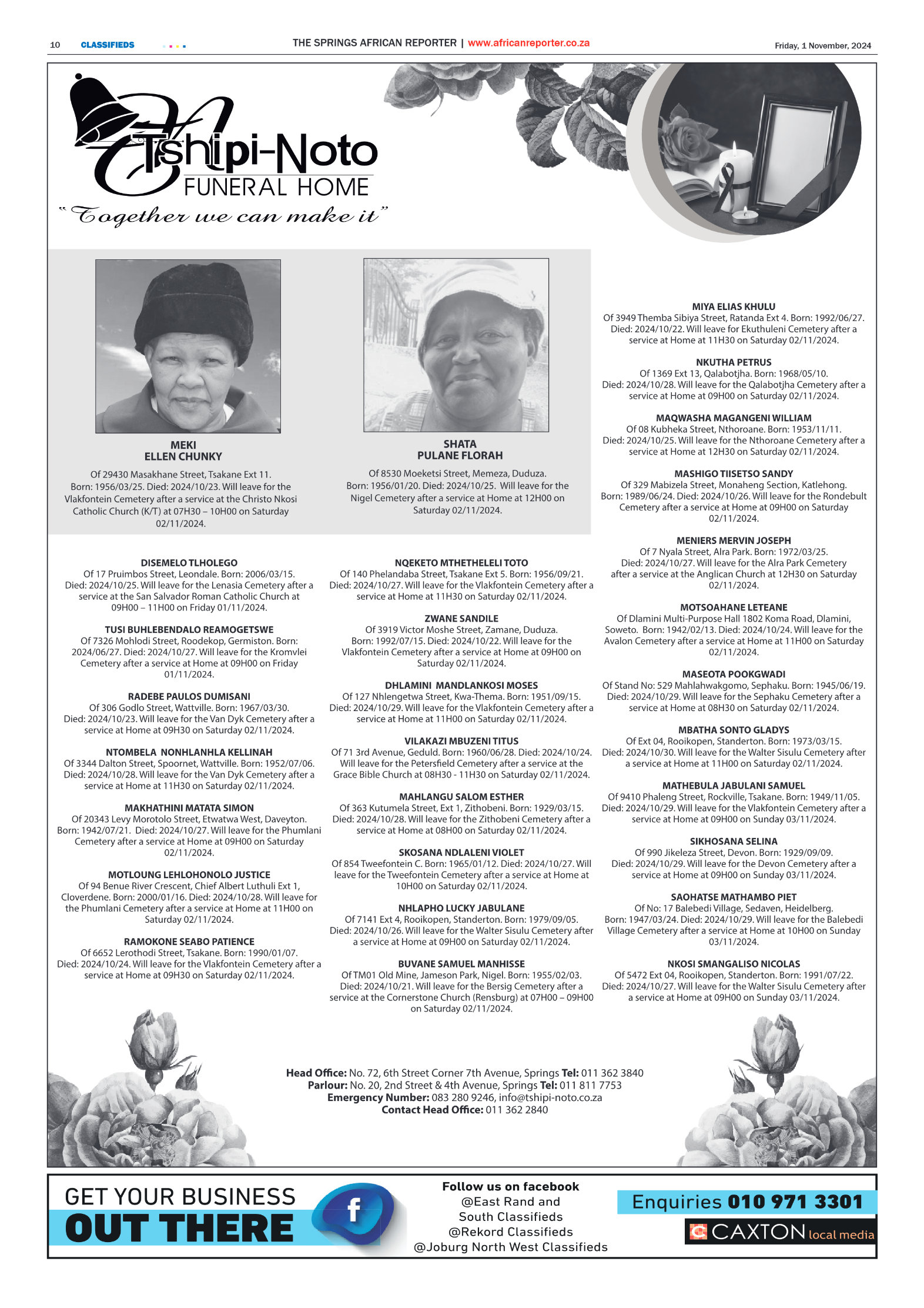 African Reporter 1 November 2024 page 10