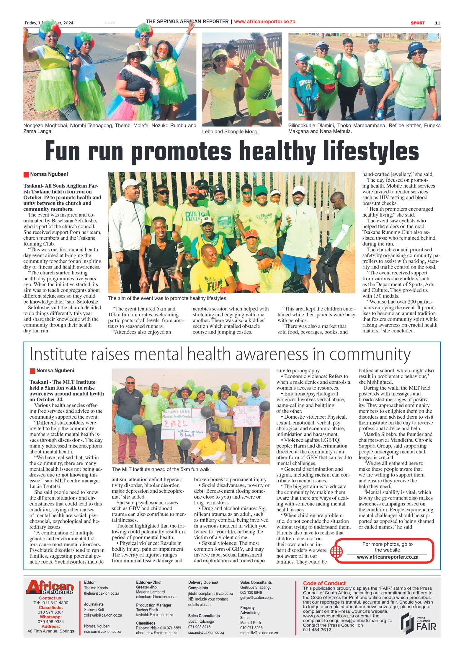 African Reporter 1 November 2024 page 11