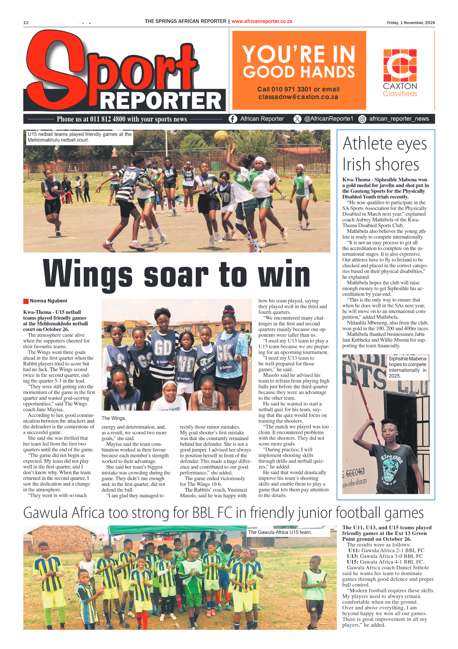 African Reporter 1 November 2024 page 12