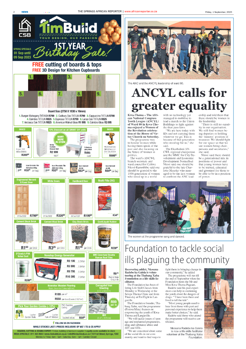 African Reporter 1 September 2023 page 2