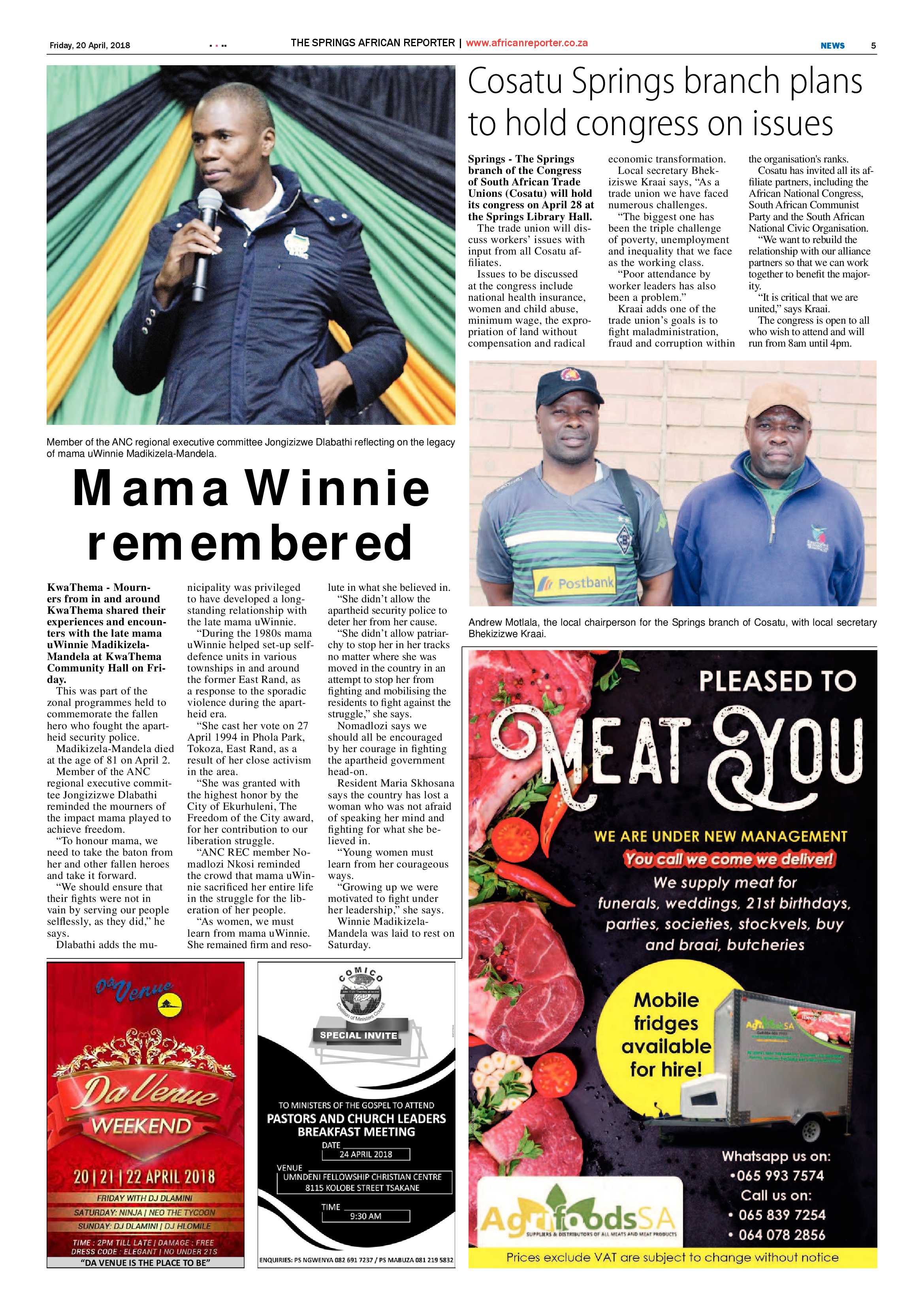 African Reporter 20 April 2018 page 5