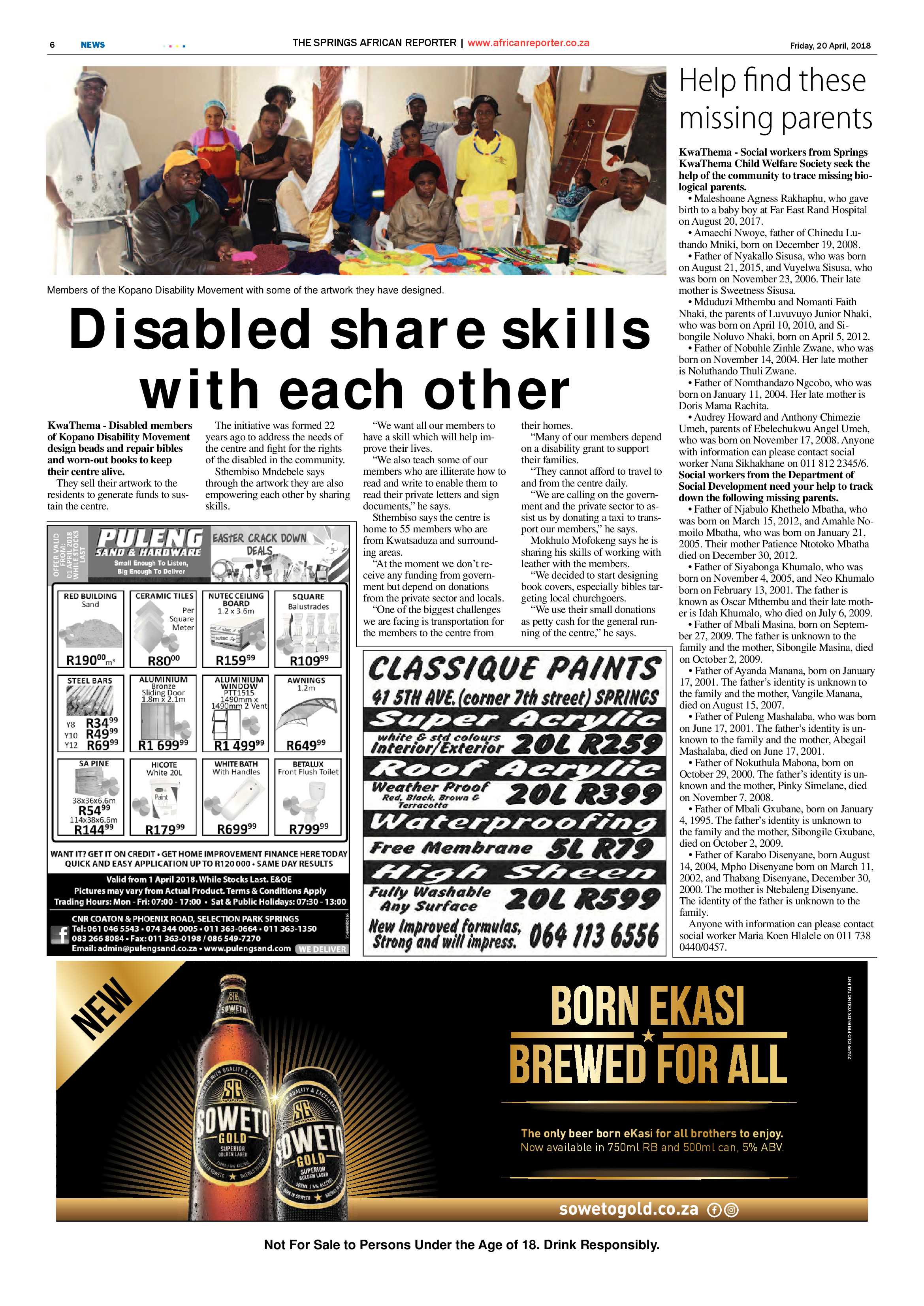 African Reporter 20 April 2018 page 6