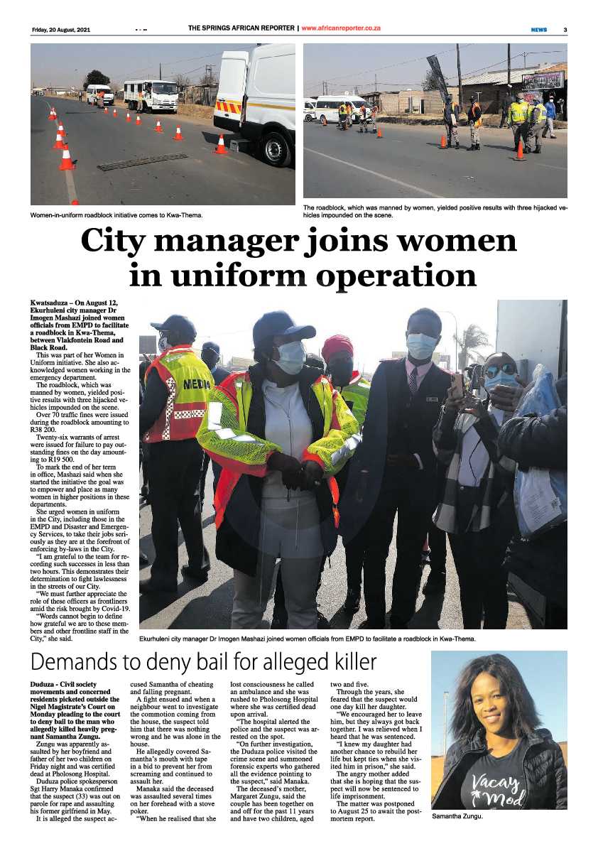 African Reporter 20 August 2021 page 3