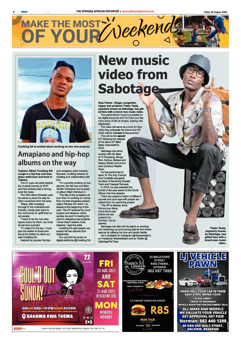 African Reporter 20 August 2021 page 6