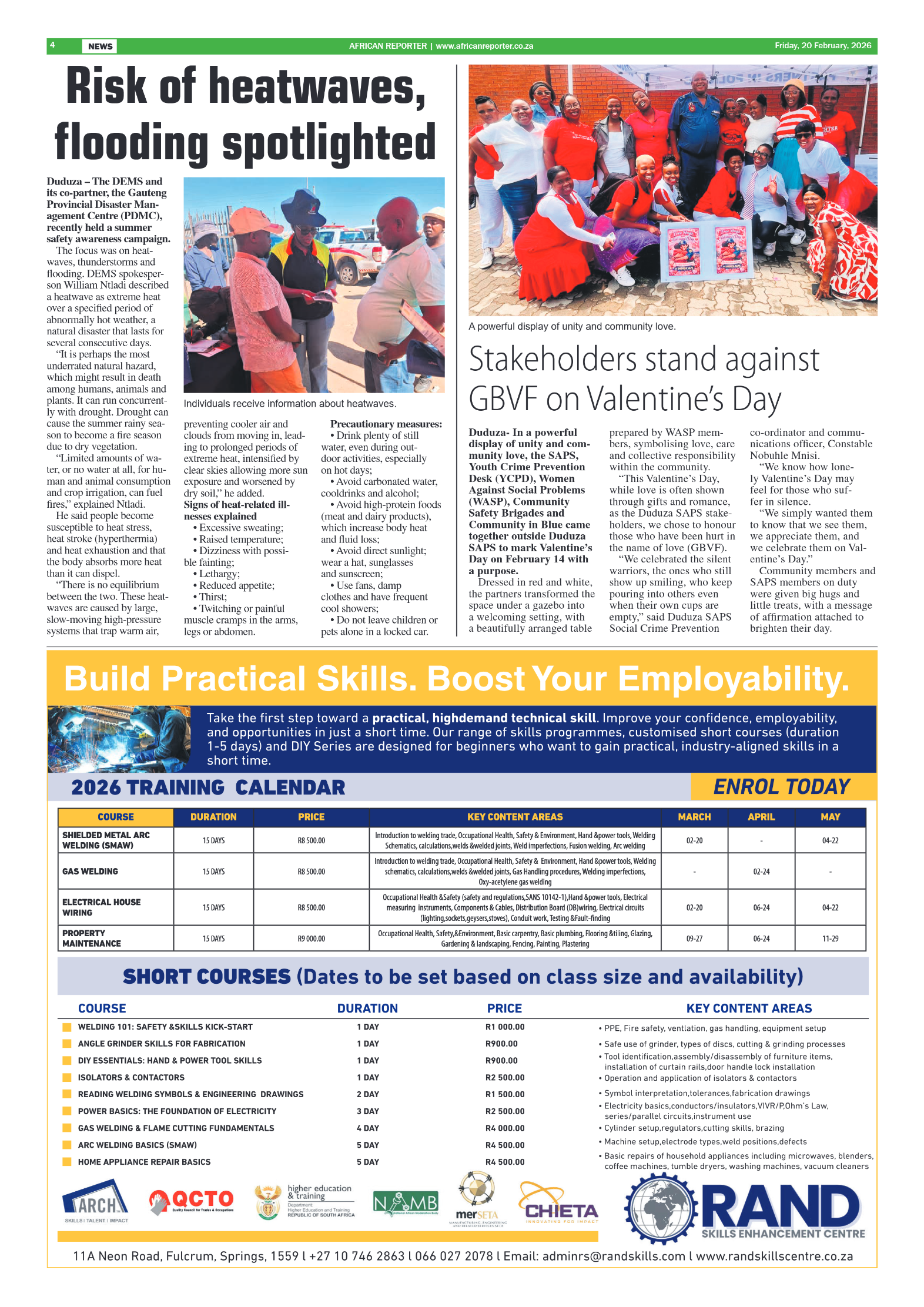 African Reporter 20 February 2026 page 4