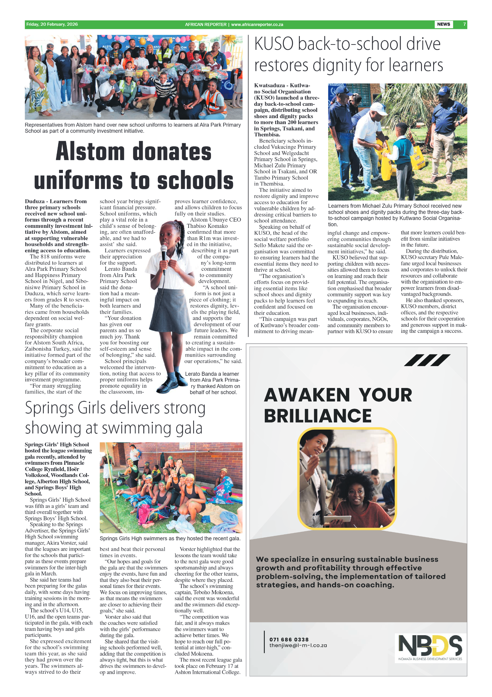 African Reporter 20 February 2026 page 7