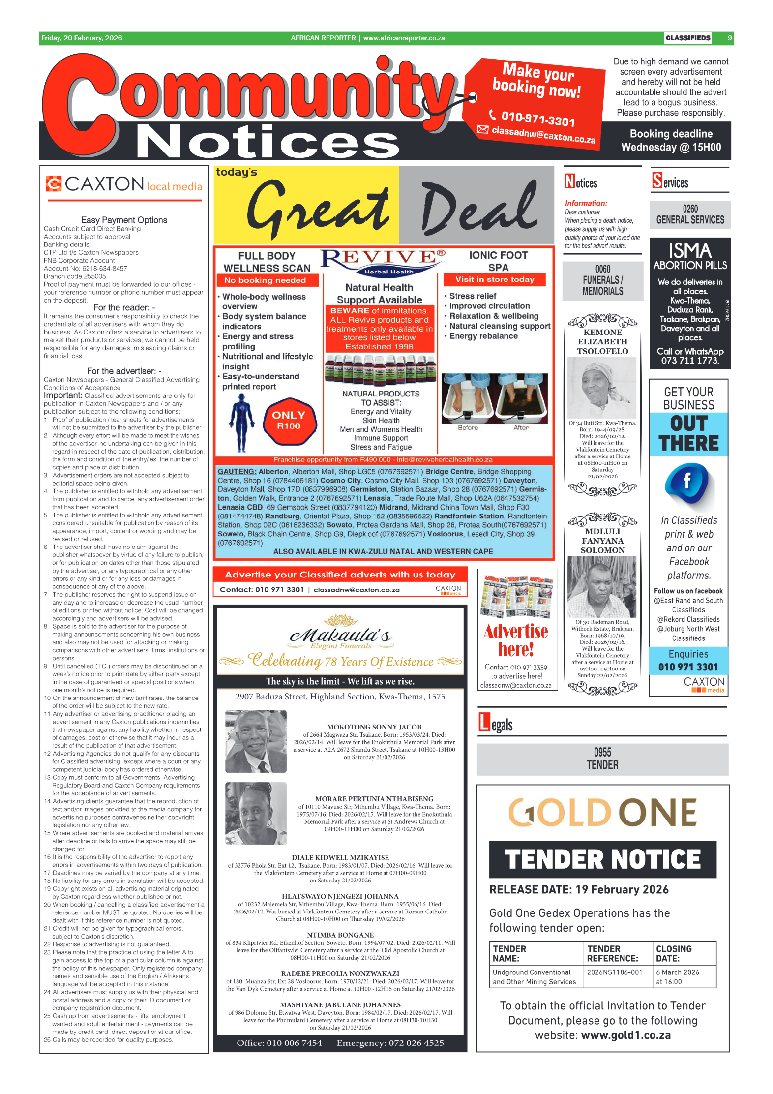 African Reporter 20 February 2026 page 9