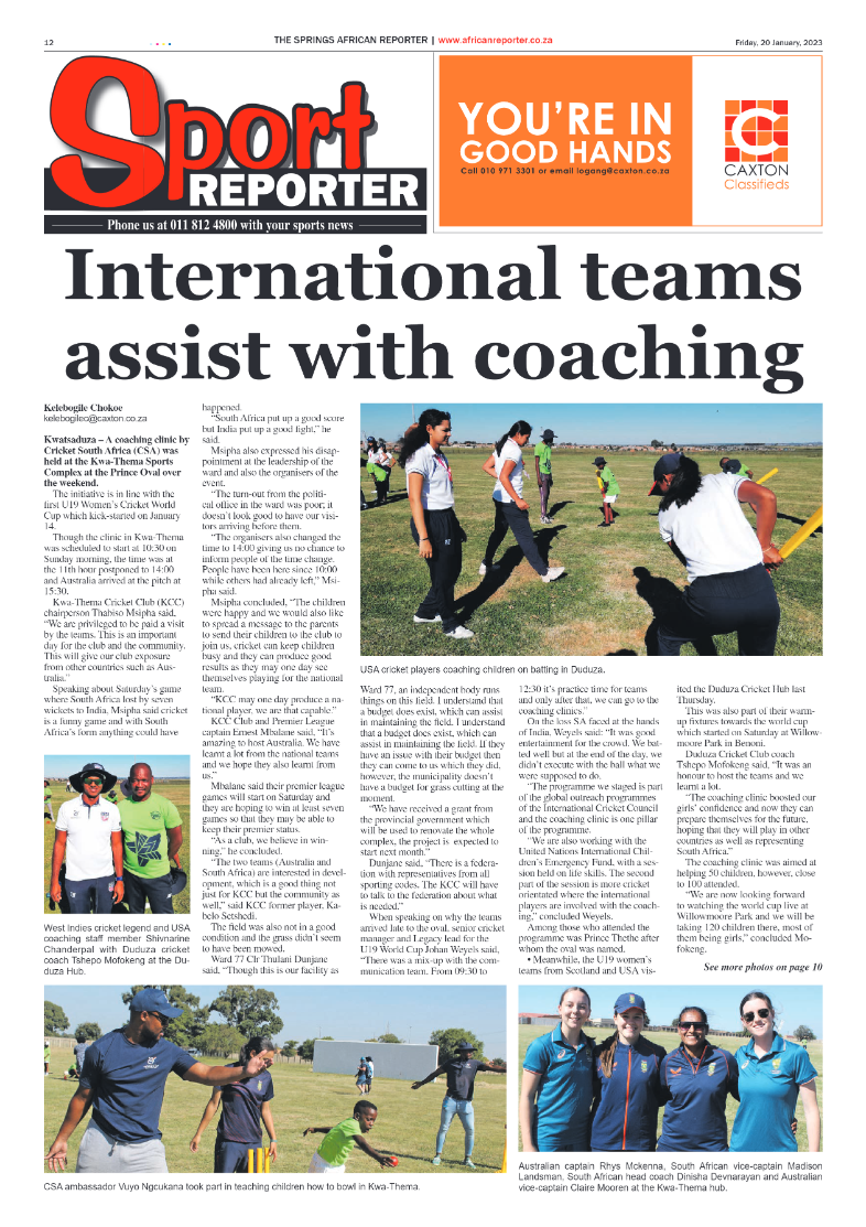 African Reporter 20 January 2023 page 10