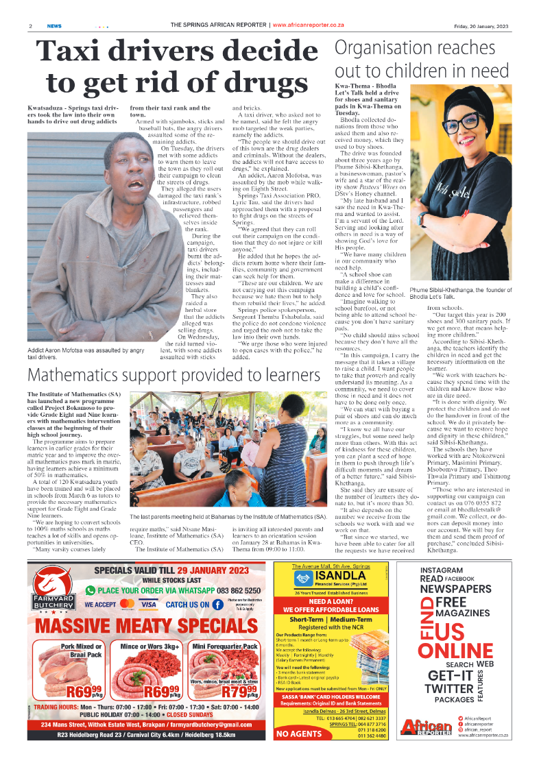 African Reporter 20 January 2023 page 2