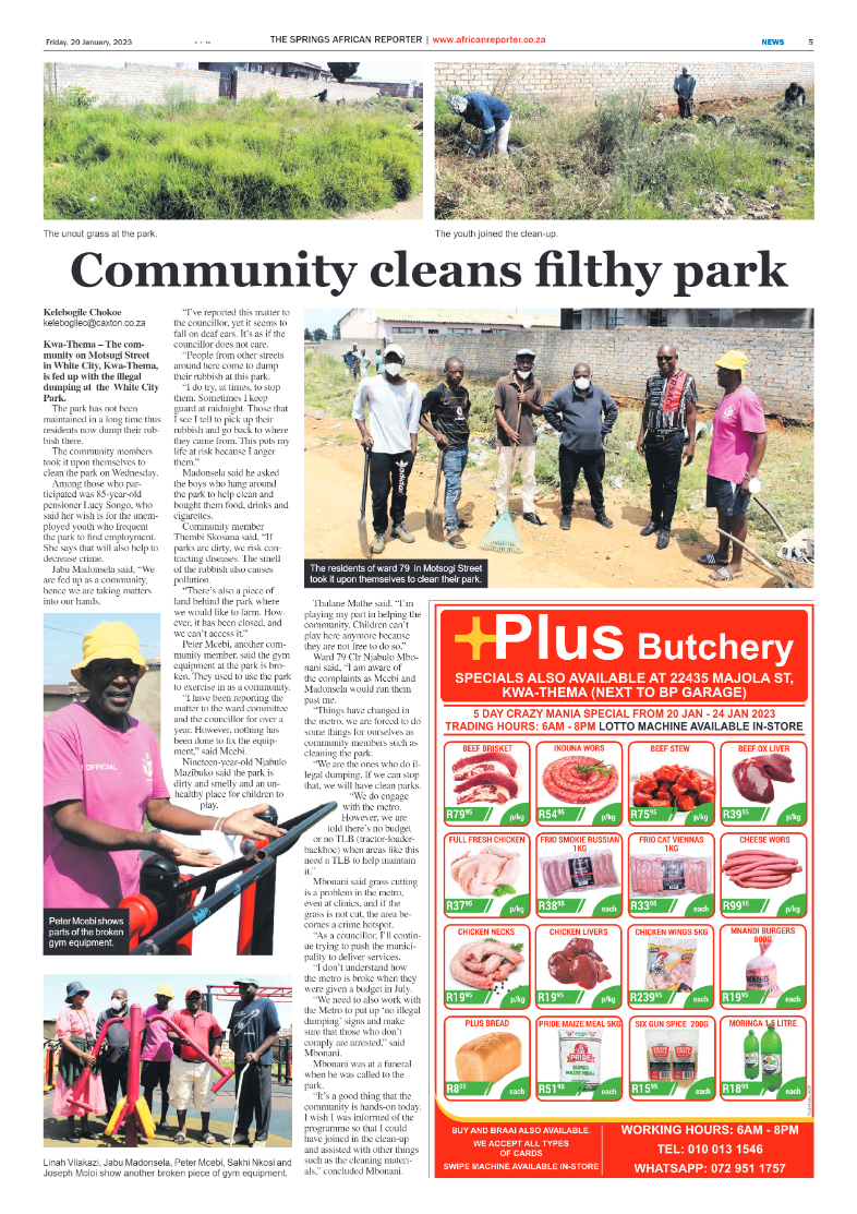 African Reporter 20 January 2023 page 5