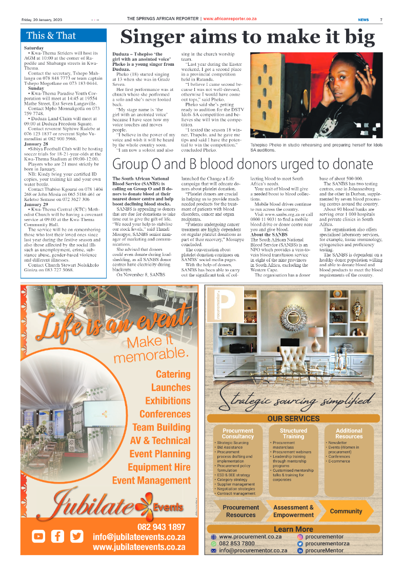 African Reporter 20 January 2023 page 7
