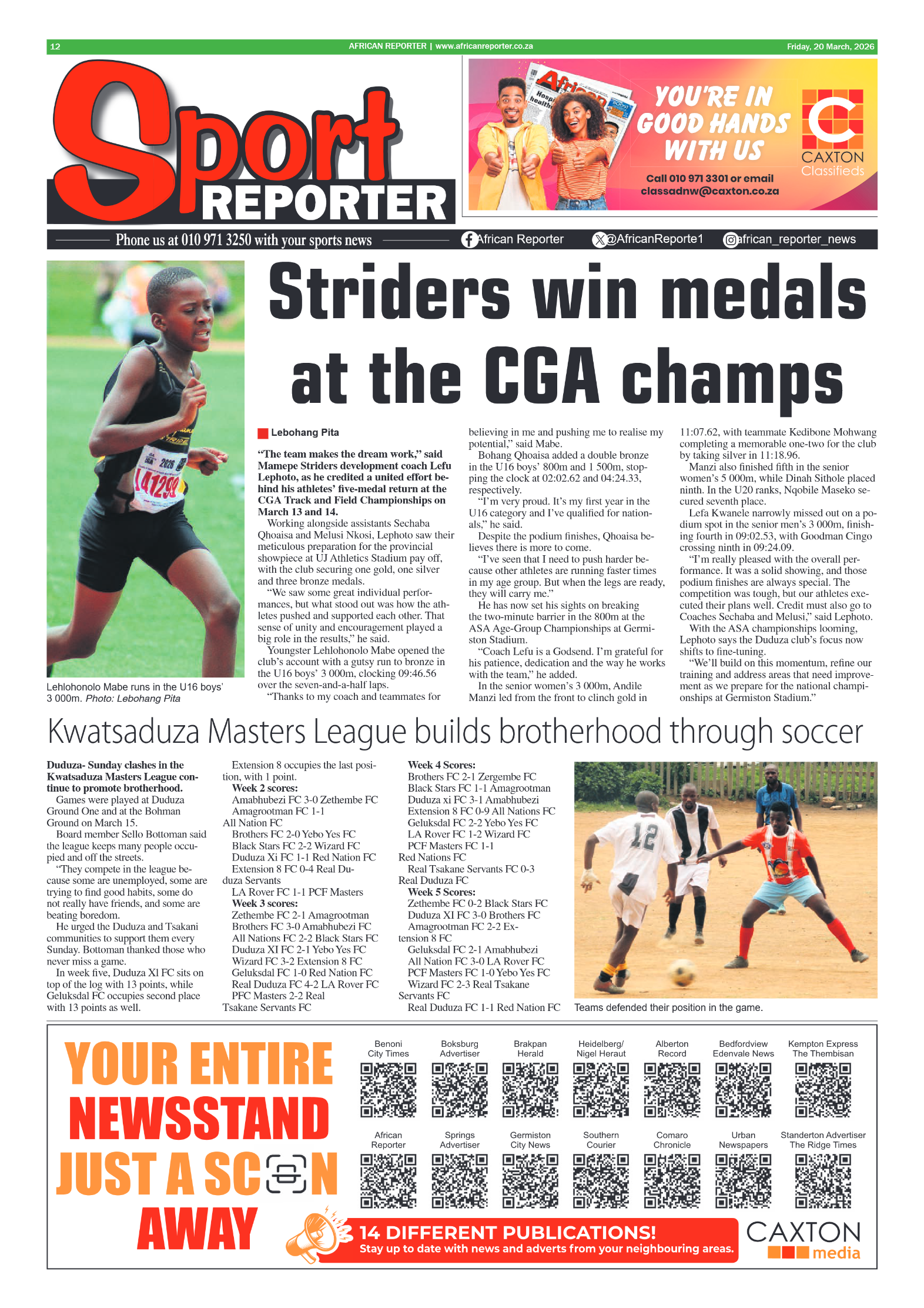 African Reporter 20 March 2026 page 12