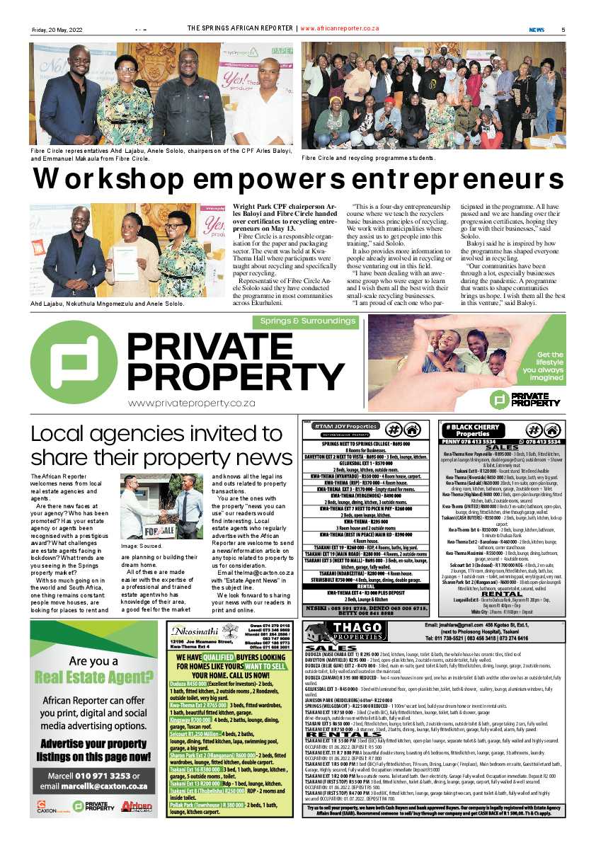 African Reporter 20 May 2022 page 5