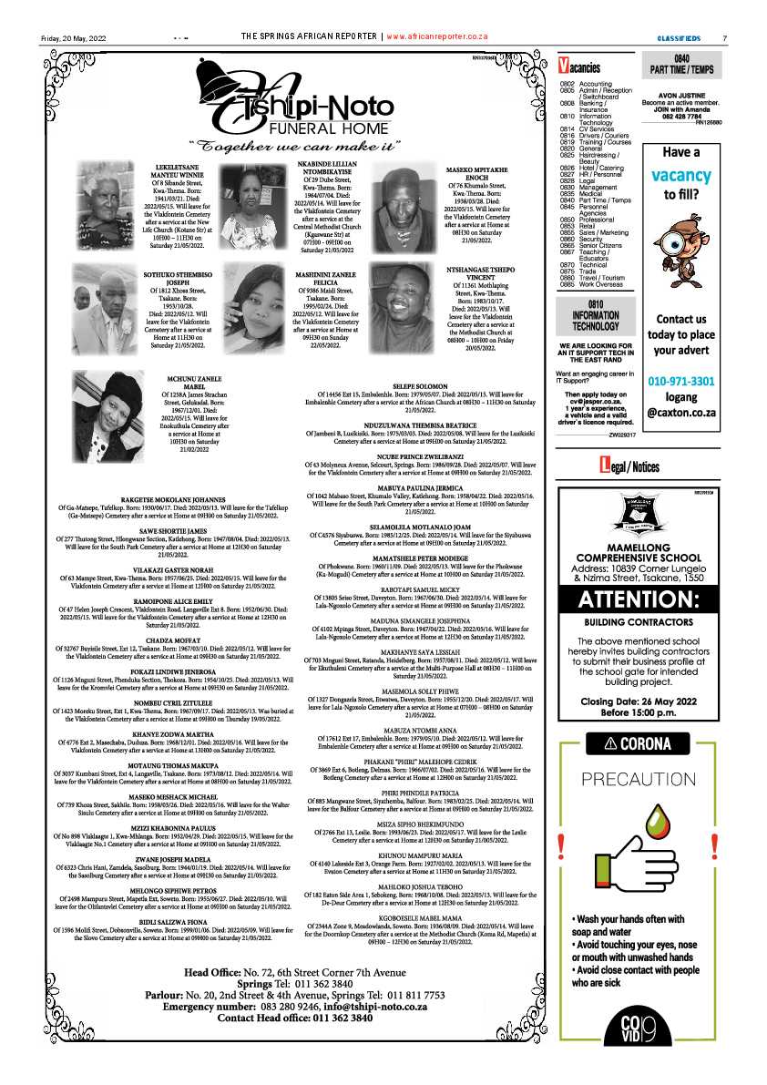 African Reporter 20 May 2022 page 7
