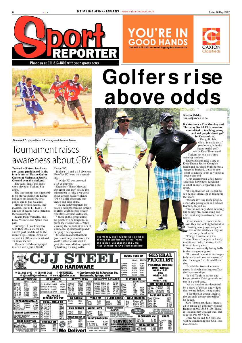 African Reporter 20 May 2022 page 8