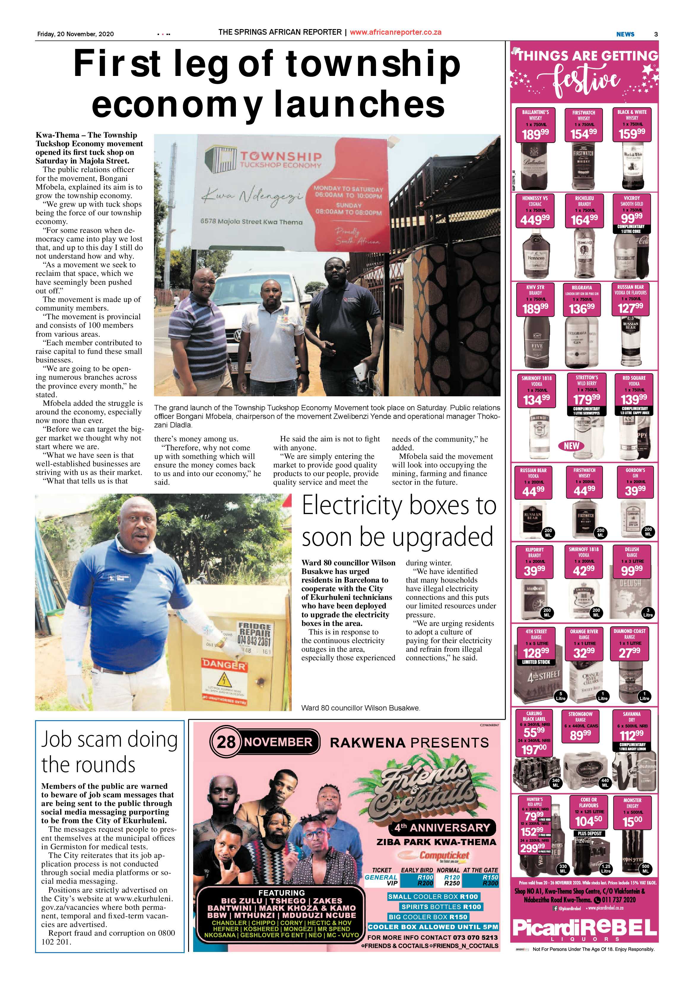African Reporter 20 November 2020 page 3