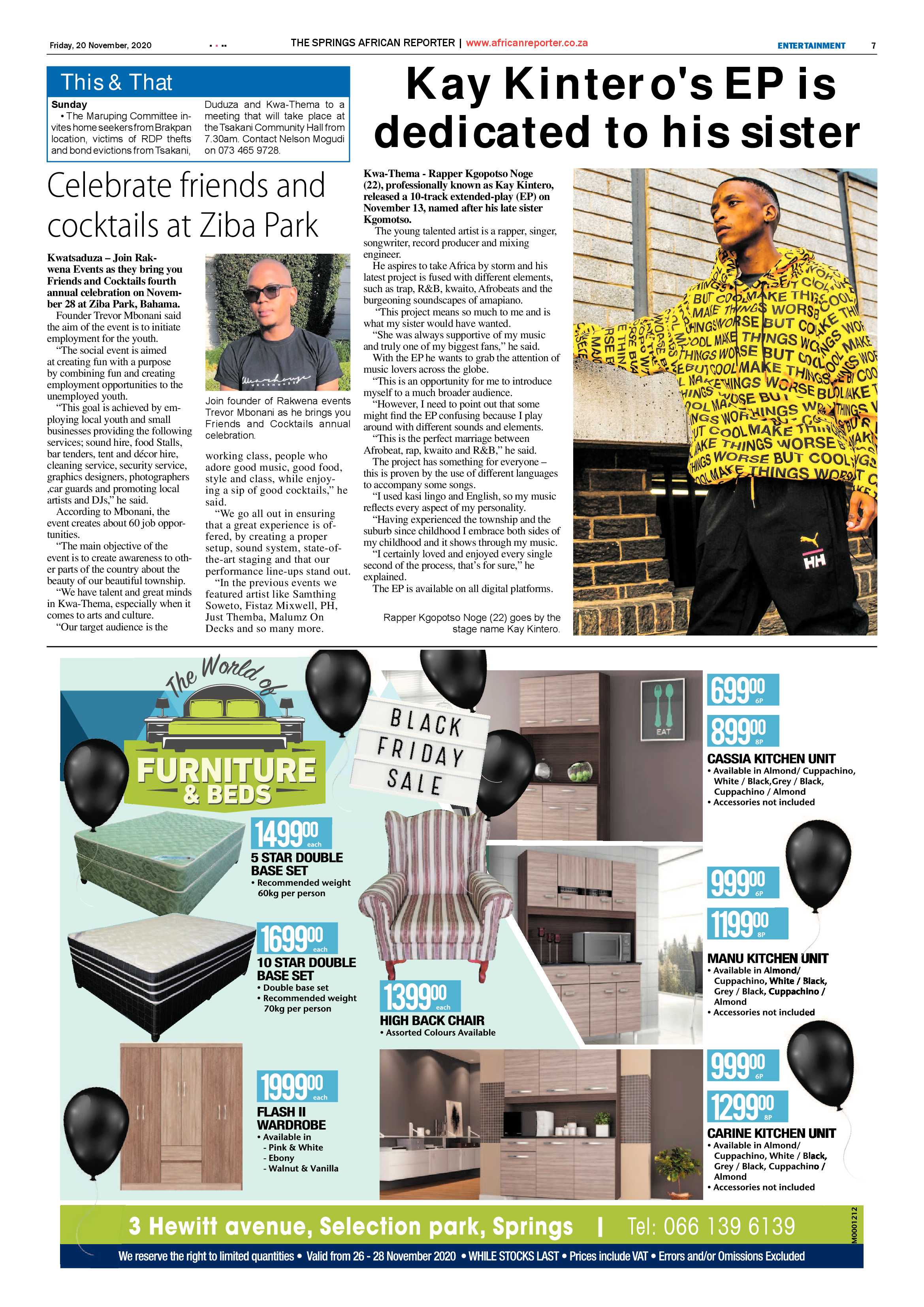 African Reporter 20 November 2020 page 7
